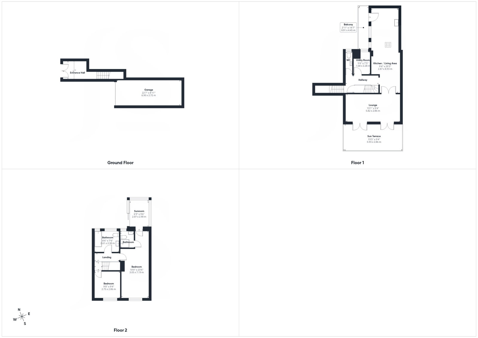 14a, Western Row, Worthing floorplan