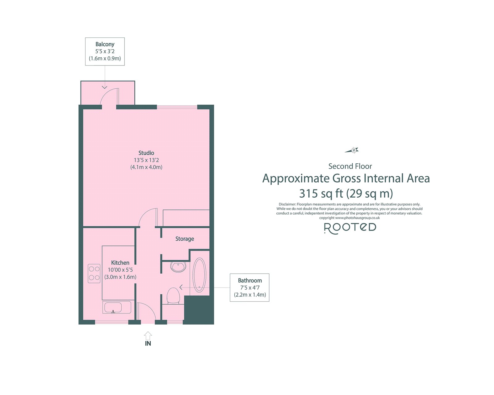 15, Belford House, Hackney floorplan