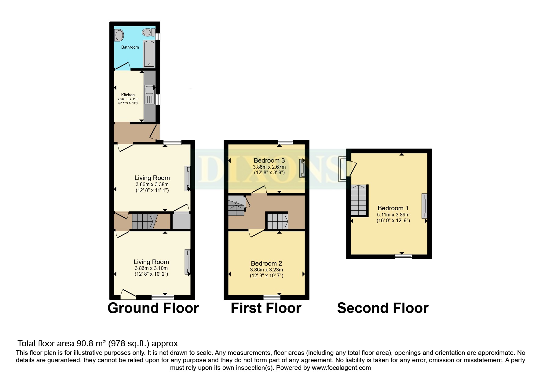 111, Hurcott Road, Worcestershire floorplan