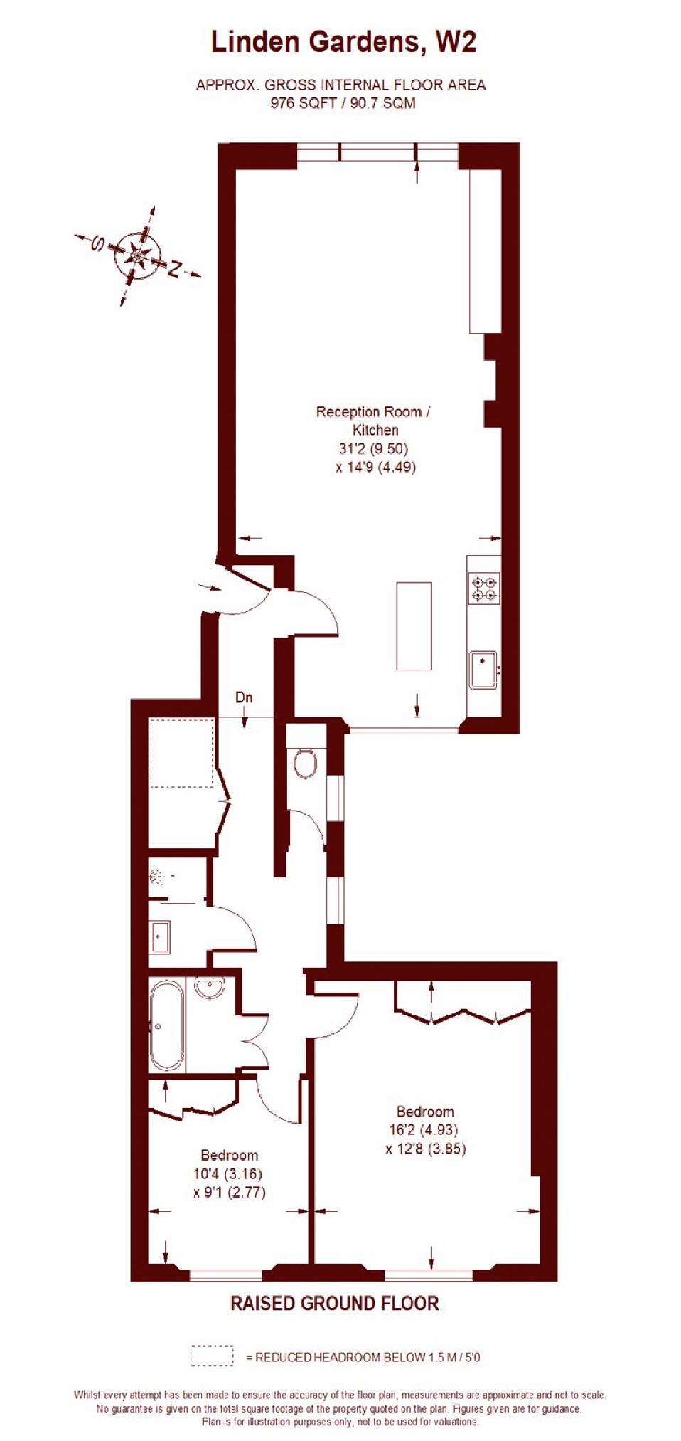 Linden Gardens, London floorplan