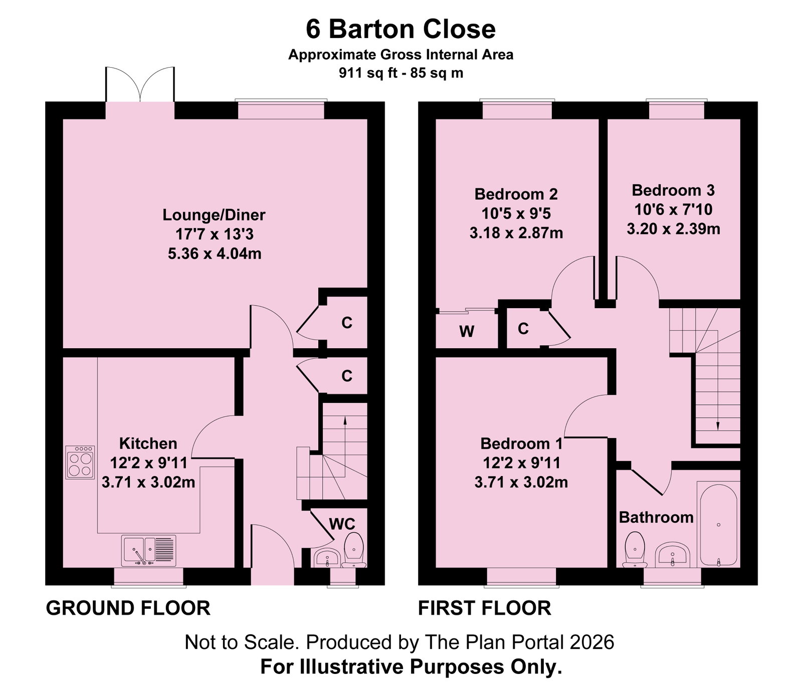 6, Barton Close, Saltash floorplan