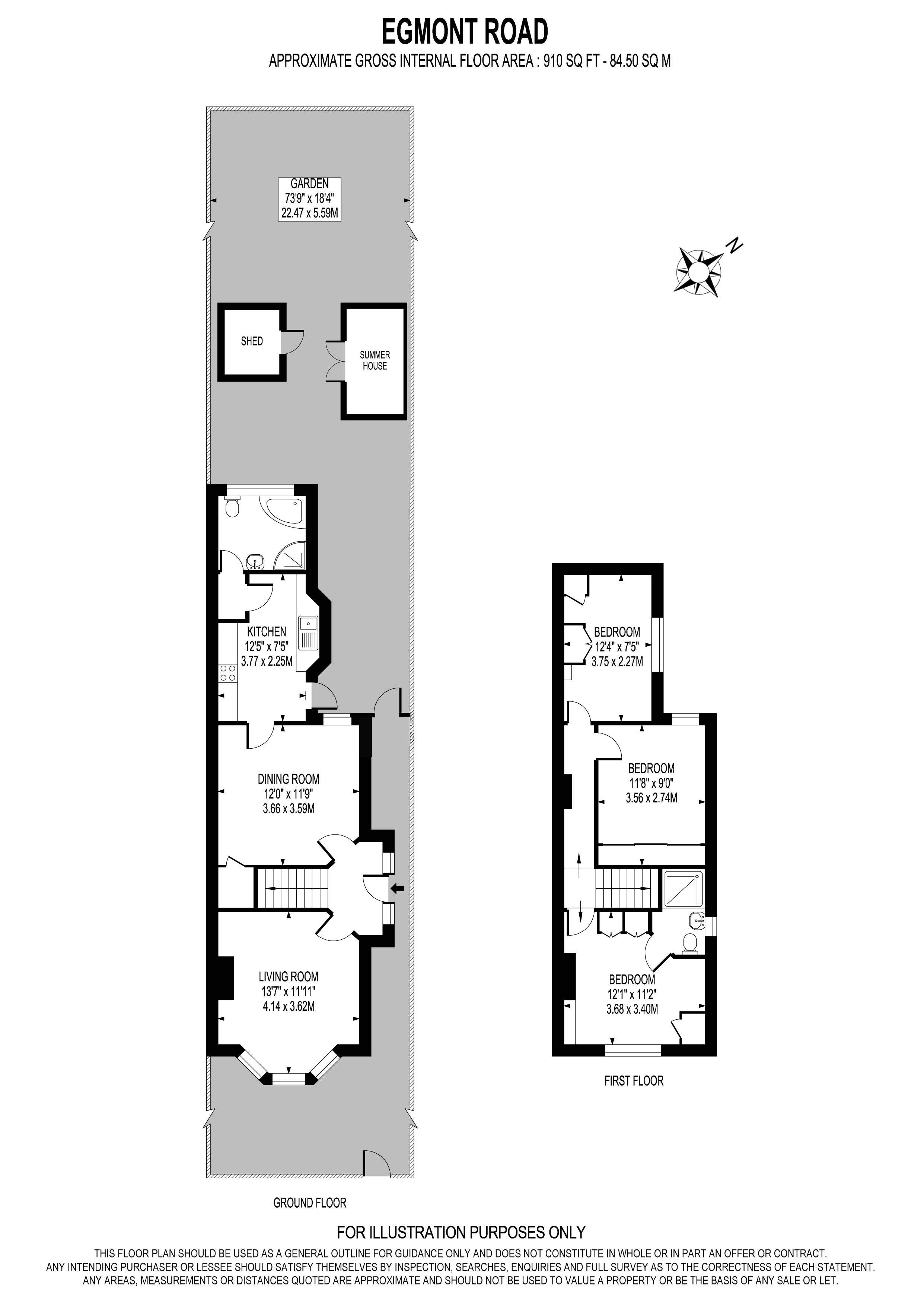22, Egmont Road, Surbiton floorplan