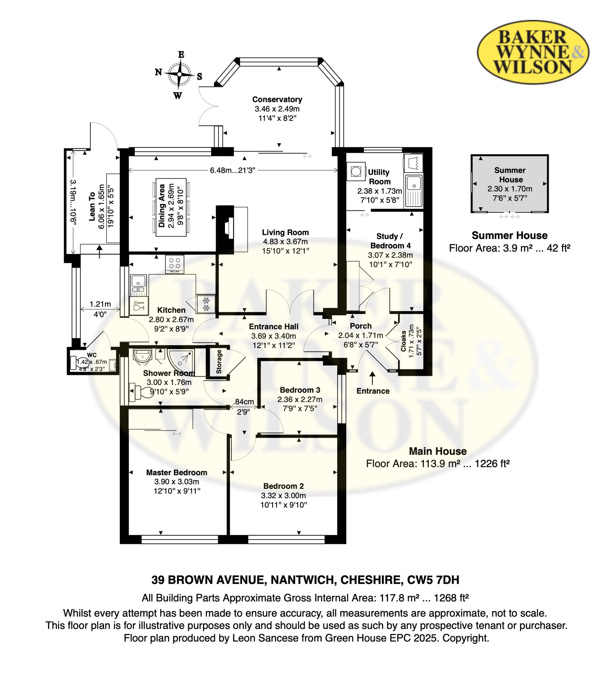 39 Brown Avenue, Nantwich floorplan