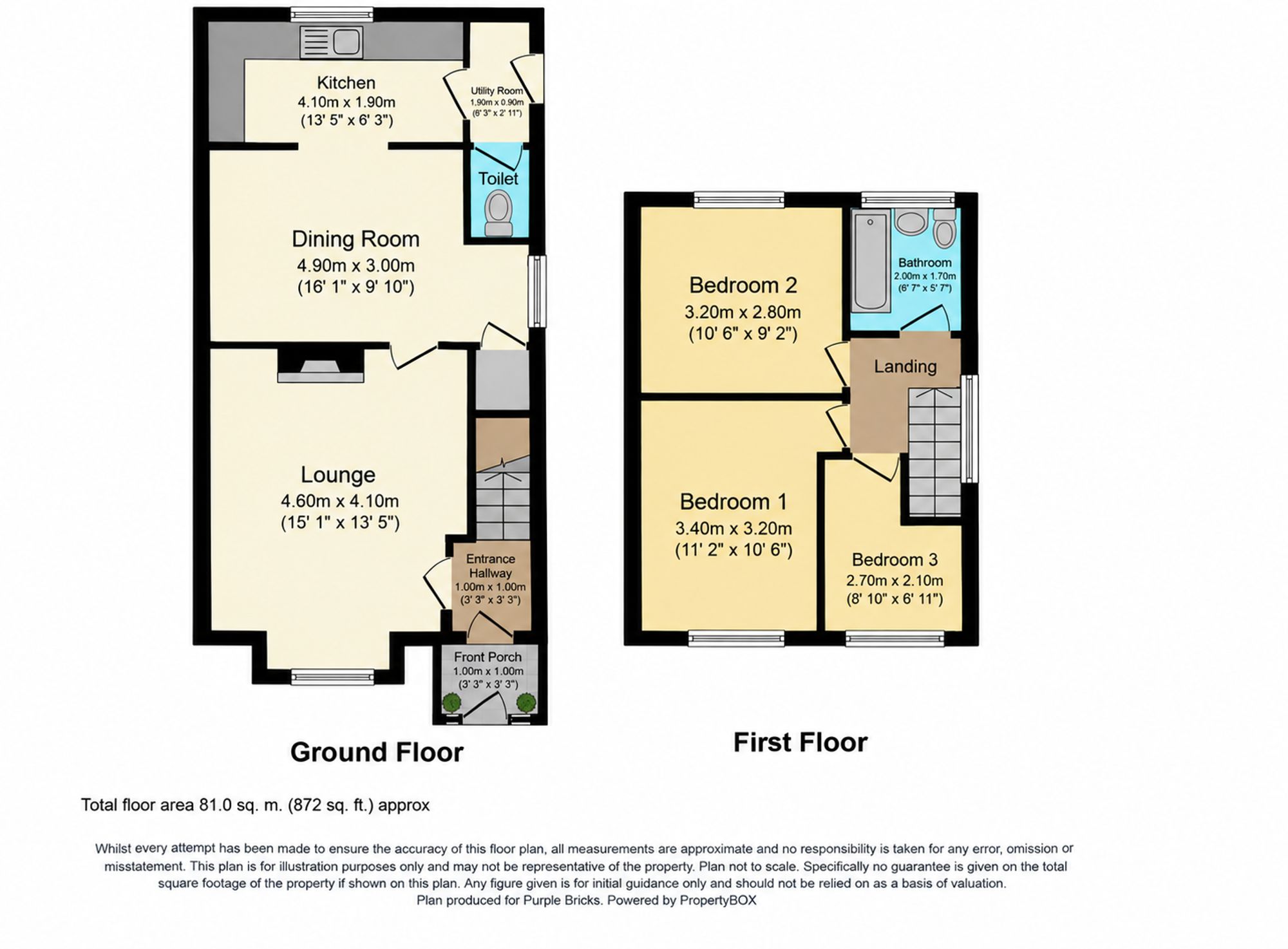 498 Bryn Road, Wigan floorplan