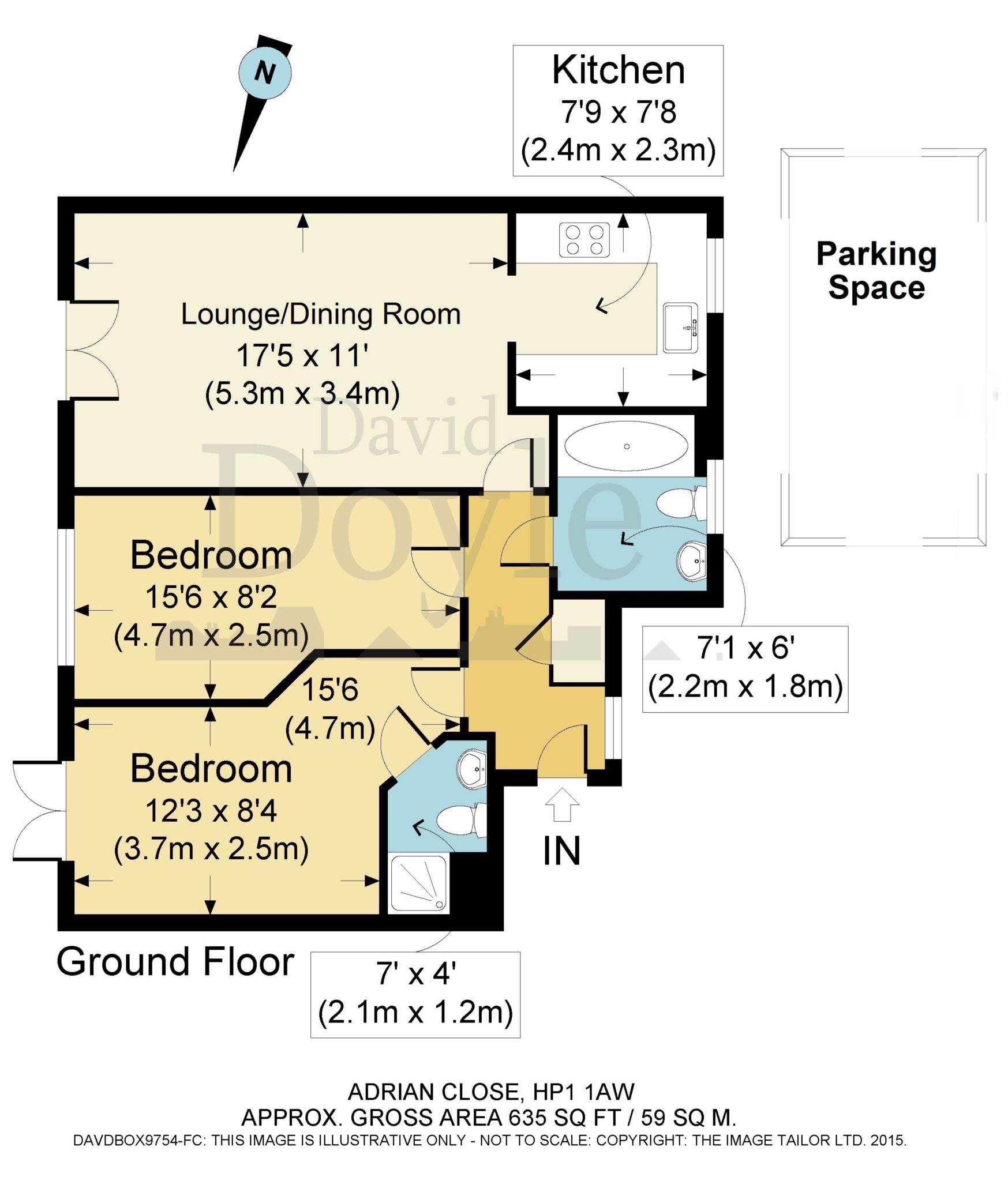 2 Bedrooms Flat for sale in Adrian Close, Hemel Hempstead HP1