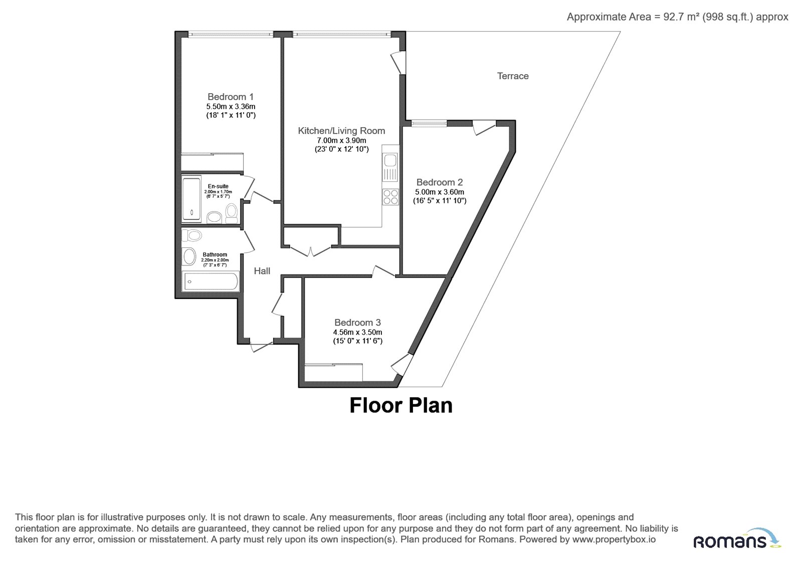 Flat 24, Fitzroy Court, 2, Garnet Place, West Drayton floorplan