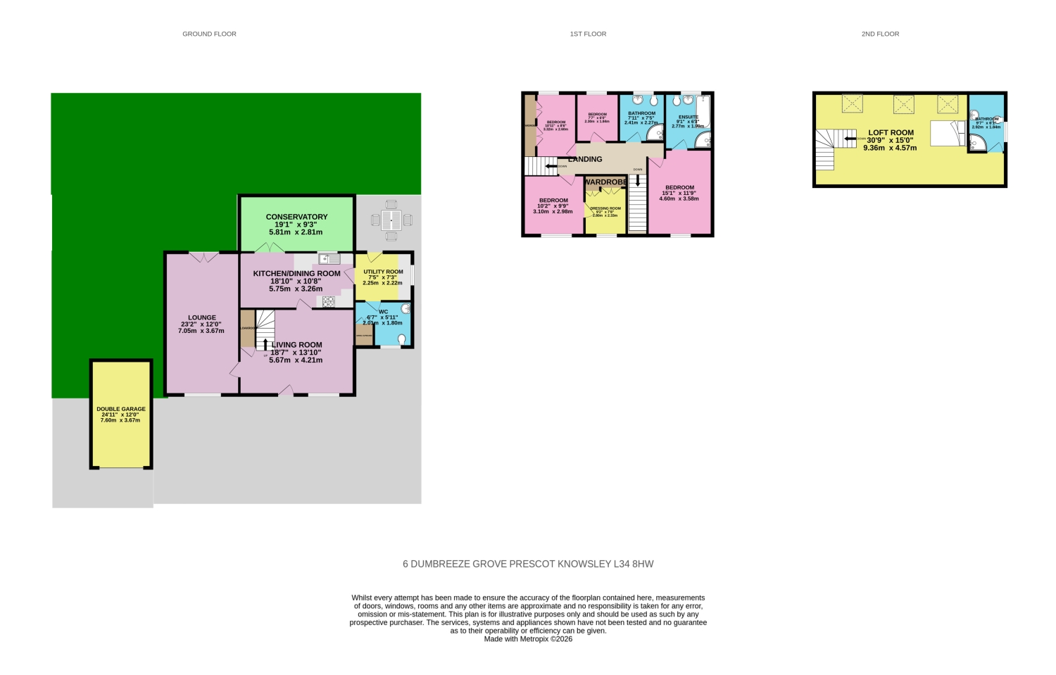6, Dumbreeze Grove Knowsley, Prescot floorplan