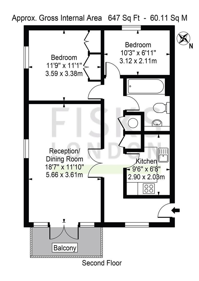 Campania Building Flat 9, London floorplan