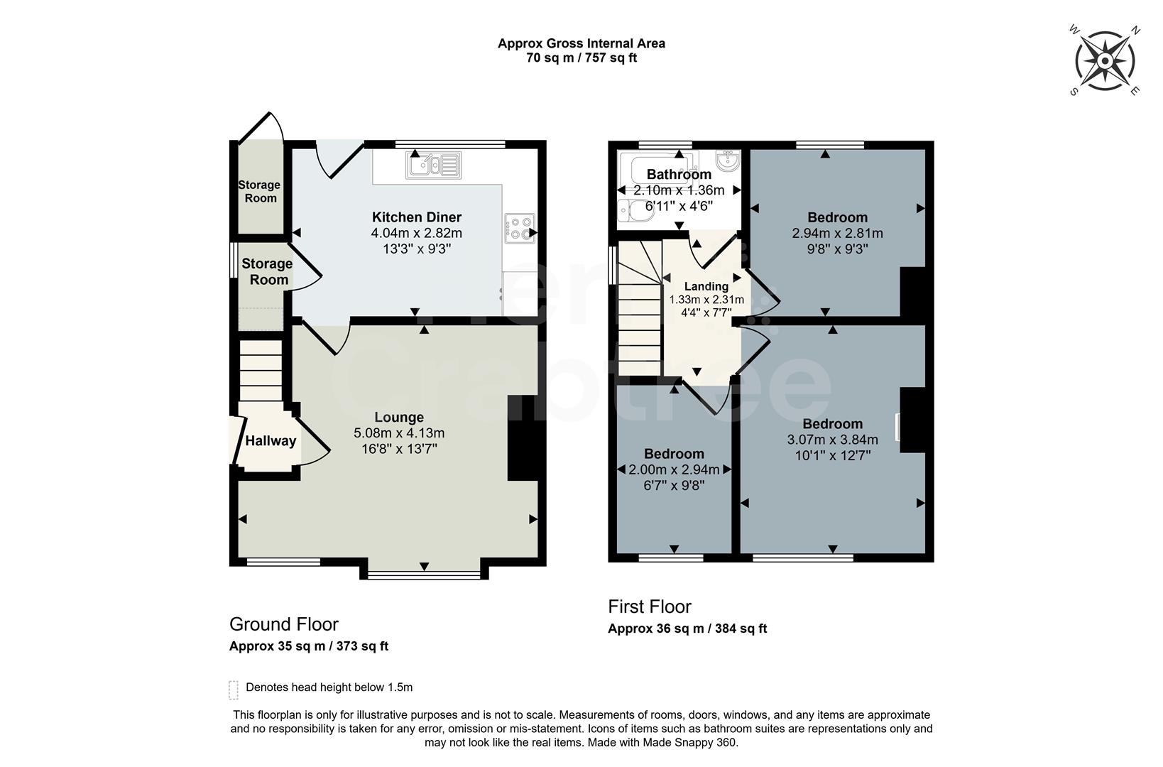 498, Cowbridge Road West, Cardiff floorplan