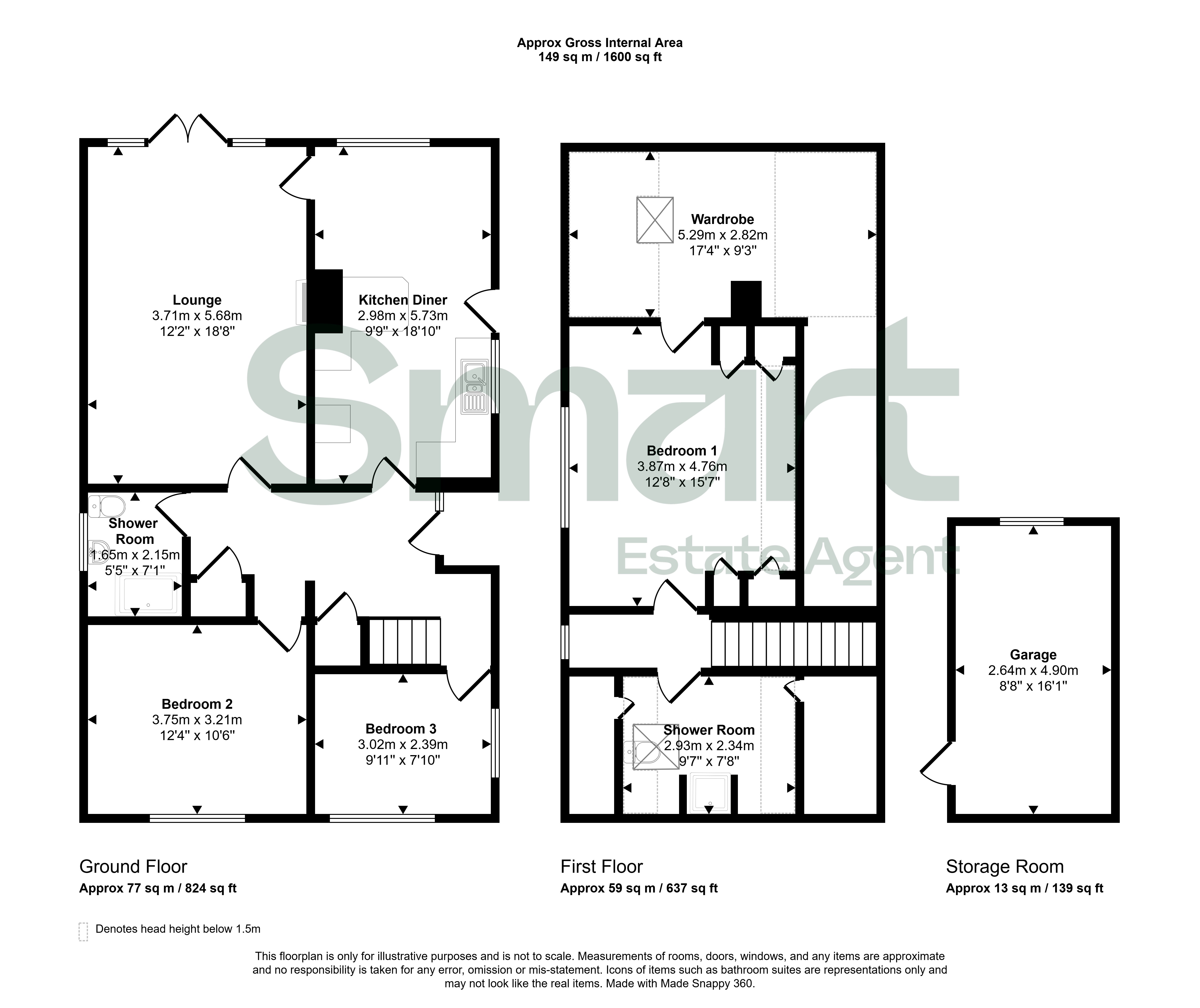 71, Union Road, Exeter floorplan