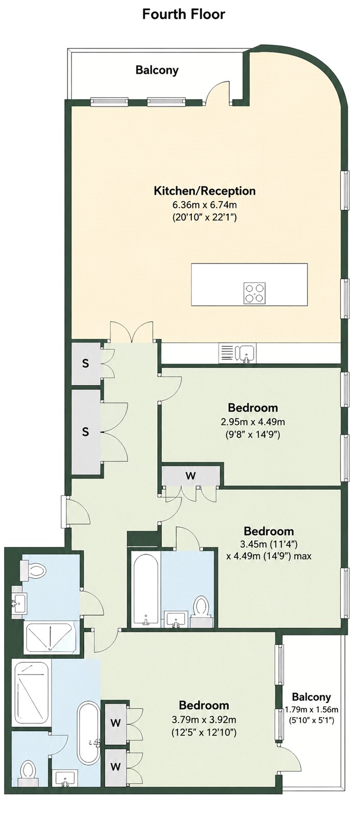62, Queens Wharf, Hammersmith floorplan