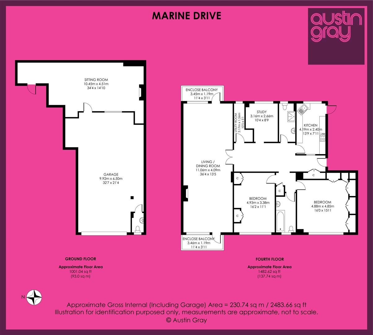 D2, Marine Gate, Brighton floorplan