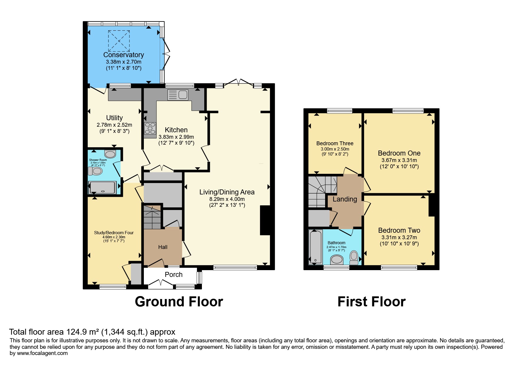 1, Langley Gardens, Wolverhampton floorplan
