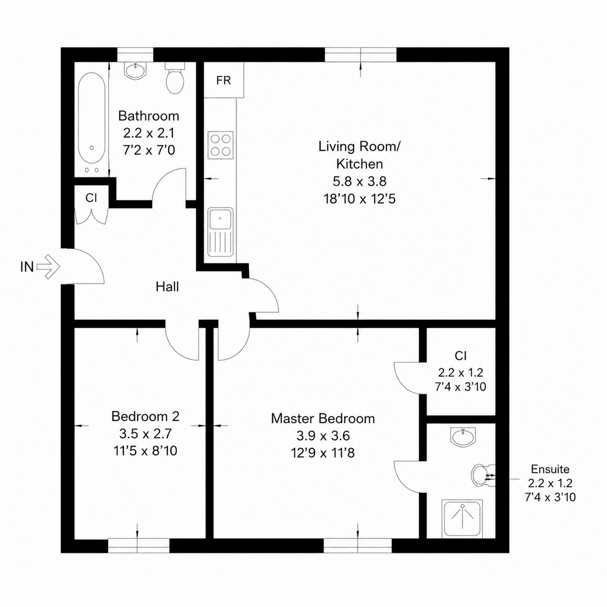 Flat Flat 1/3, 17, Northwood Close, Glasgow floorplan