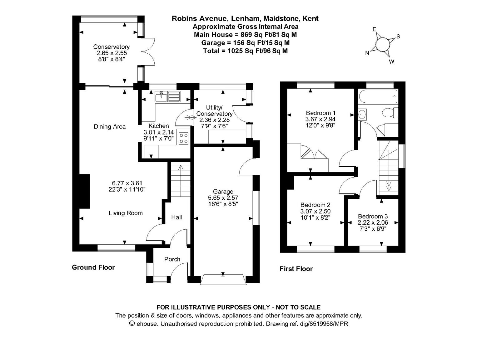 Robins Avenue, Lenham, Maidstone ME17, 3 bedroom semidetached house