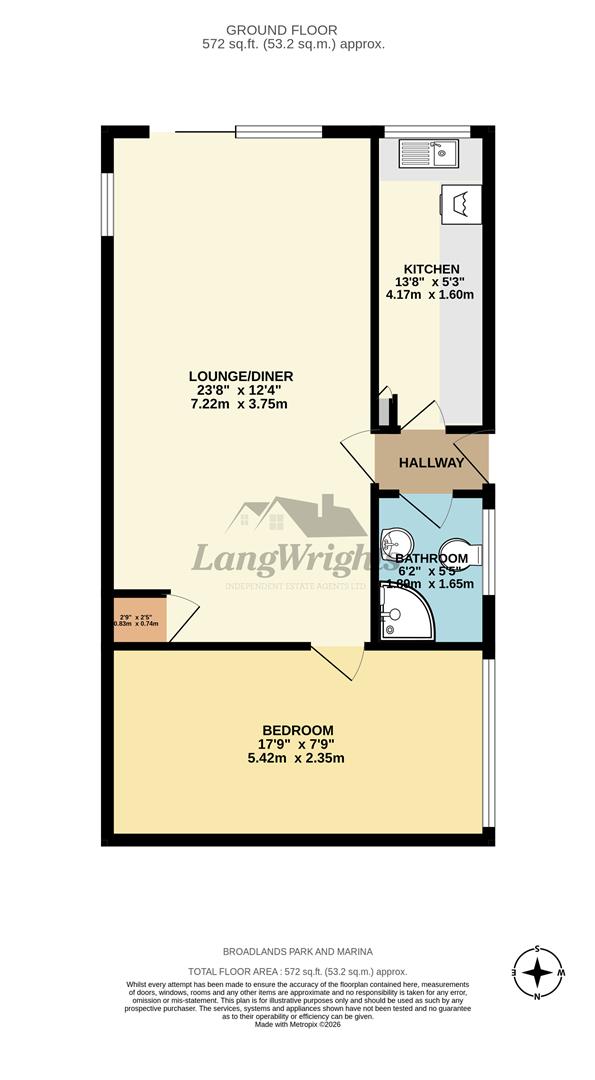 51, Broadland Holiday Village, Marsh Road, Lowestoft floorplan