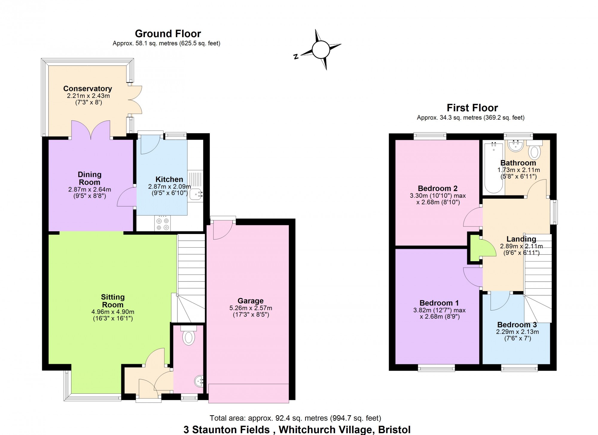 3 Bedrooms Detached house for sale in Staunton Fields, Whitchurch Village BS14