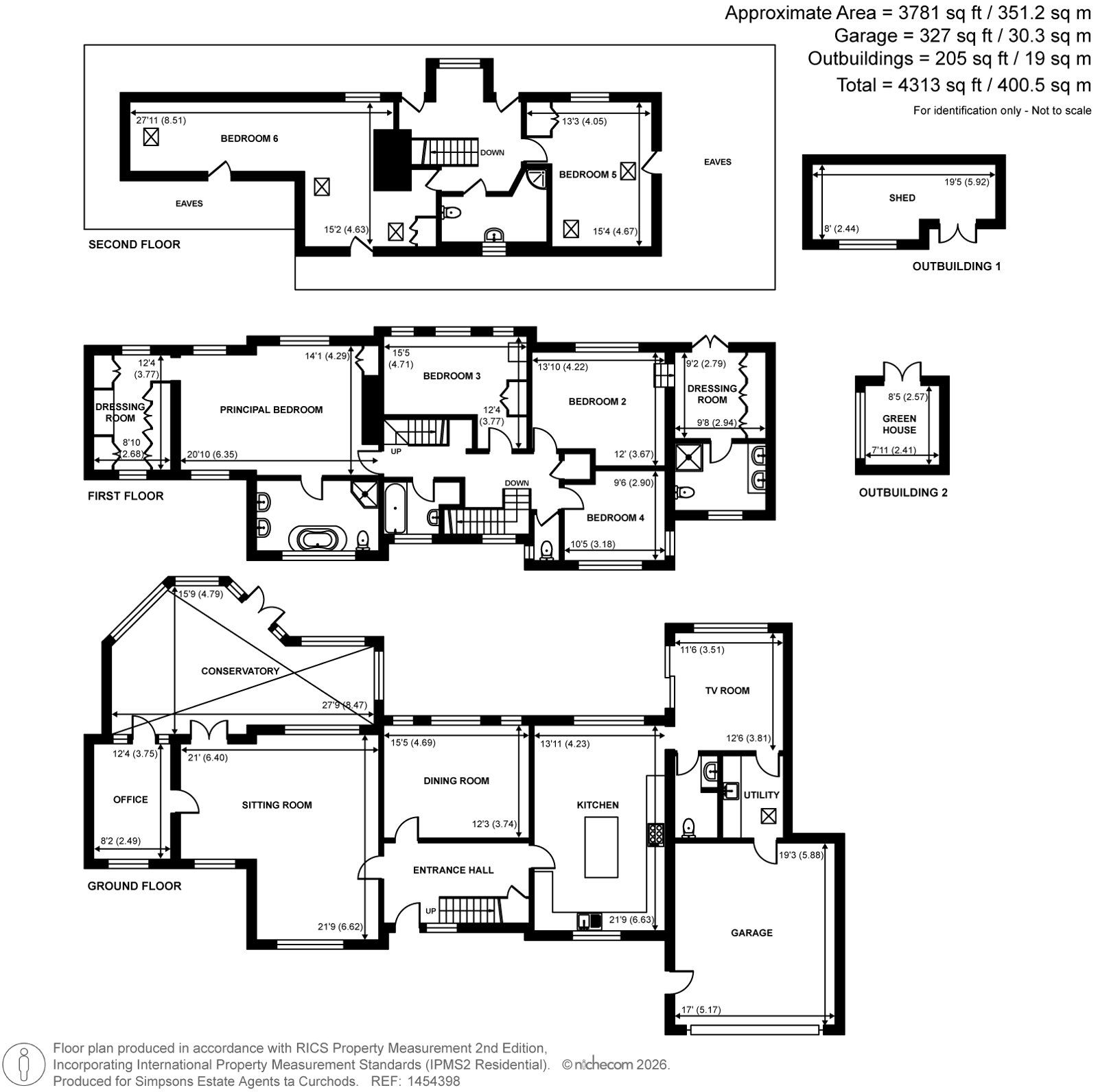 The Gate House, 6, North Common, Weybridge floorplan