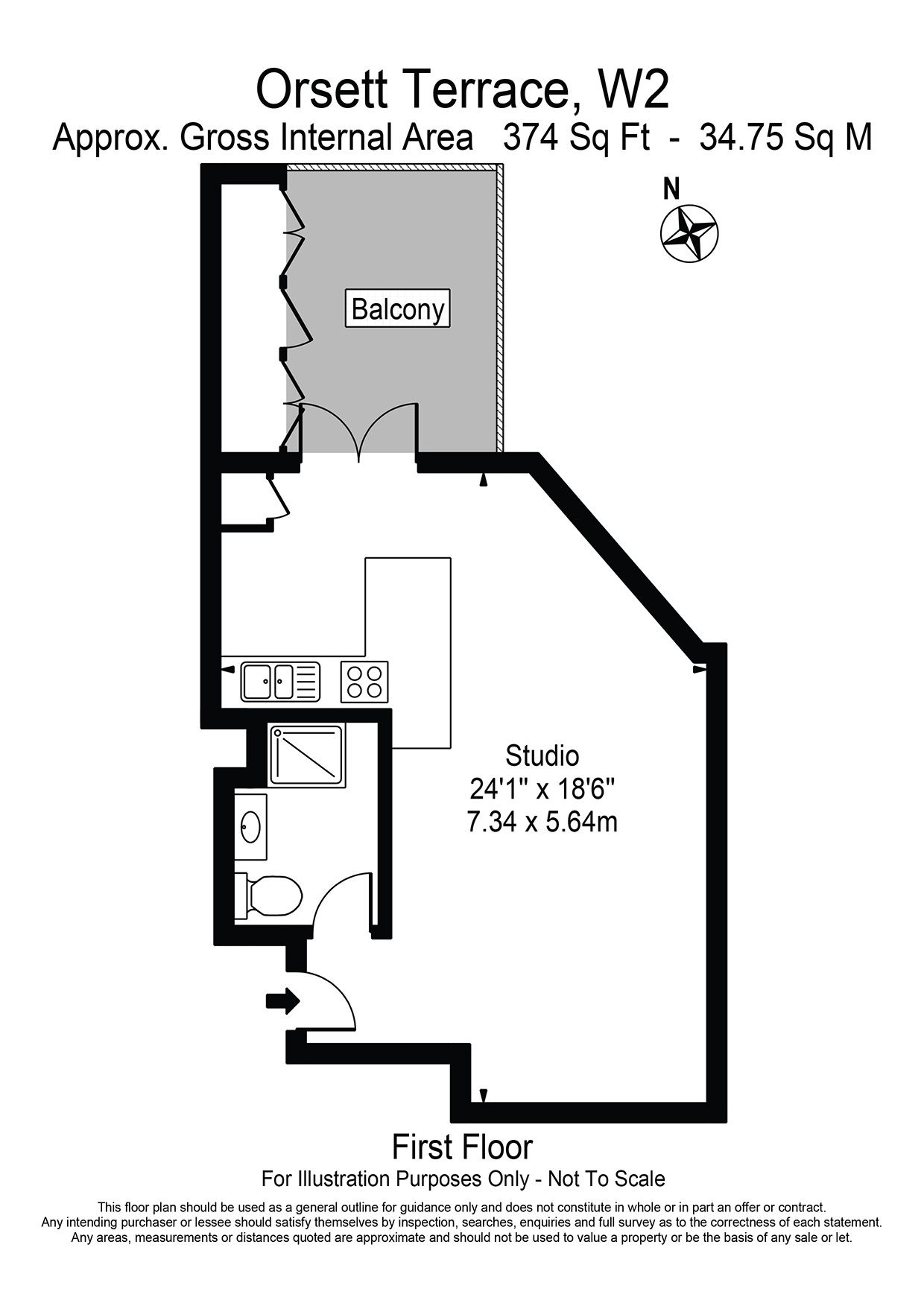 Flat 10, 4 Orsett Terrace, London floorplan
