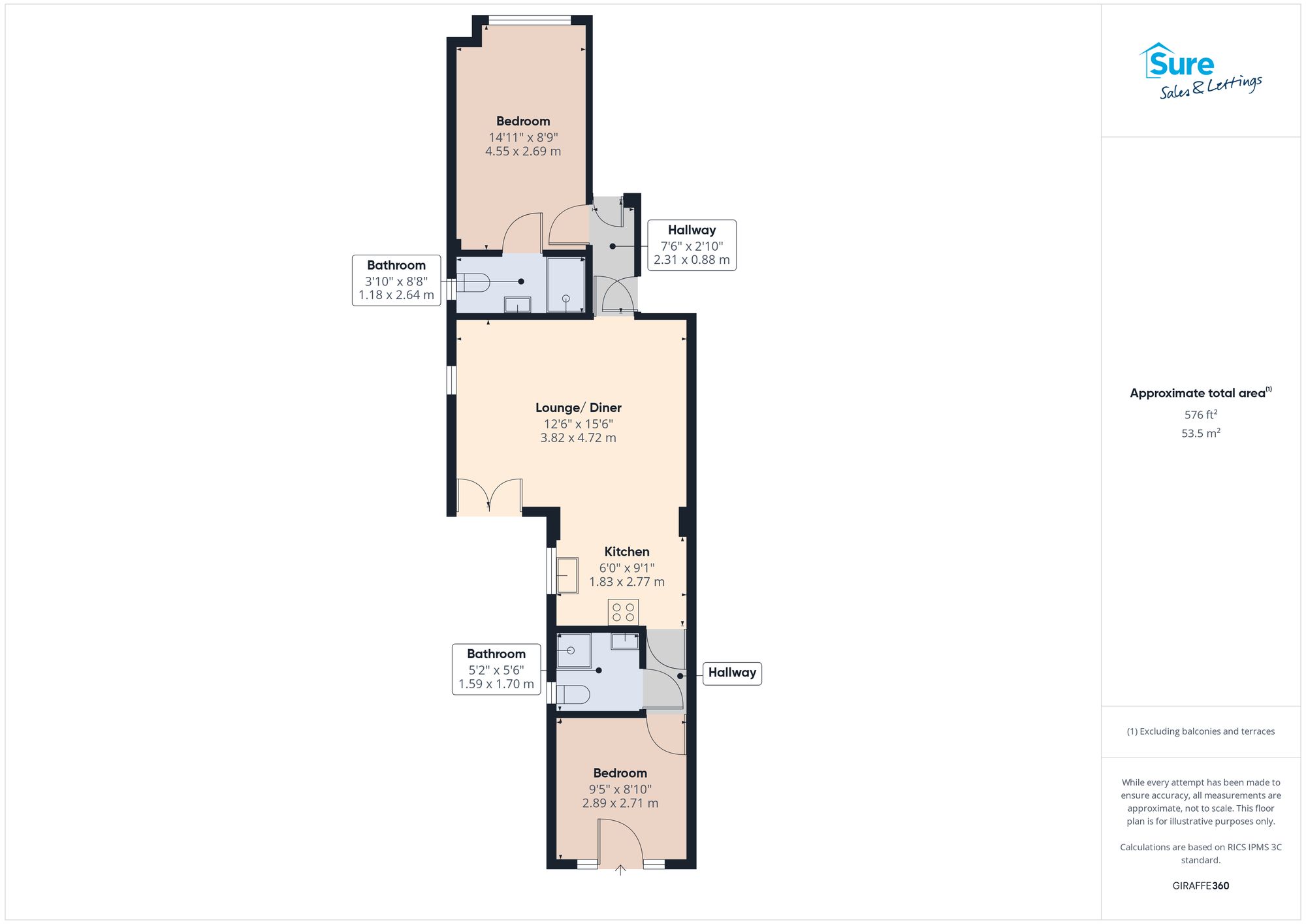 187d Warwick Avenue, Derby floorplan