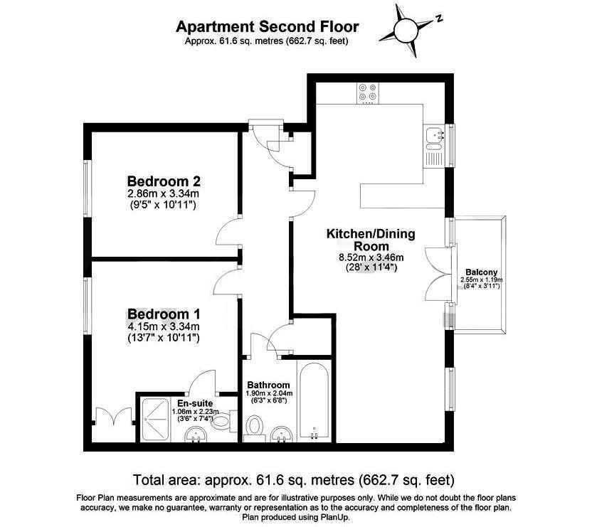 56, Wye Gardens, Fryers Lane, High Wycombe floorplan