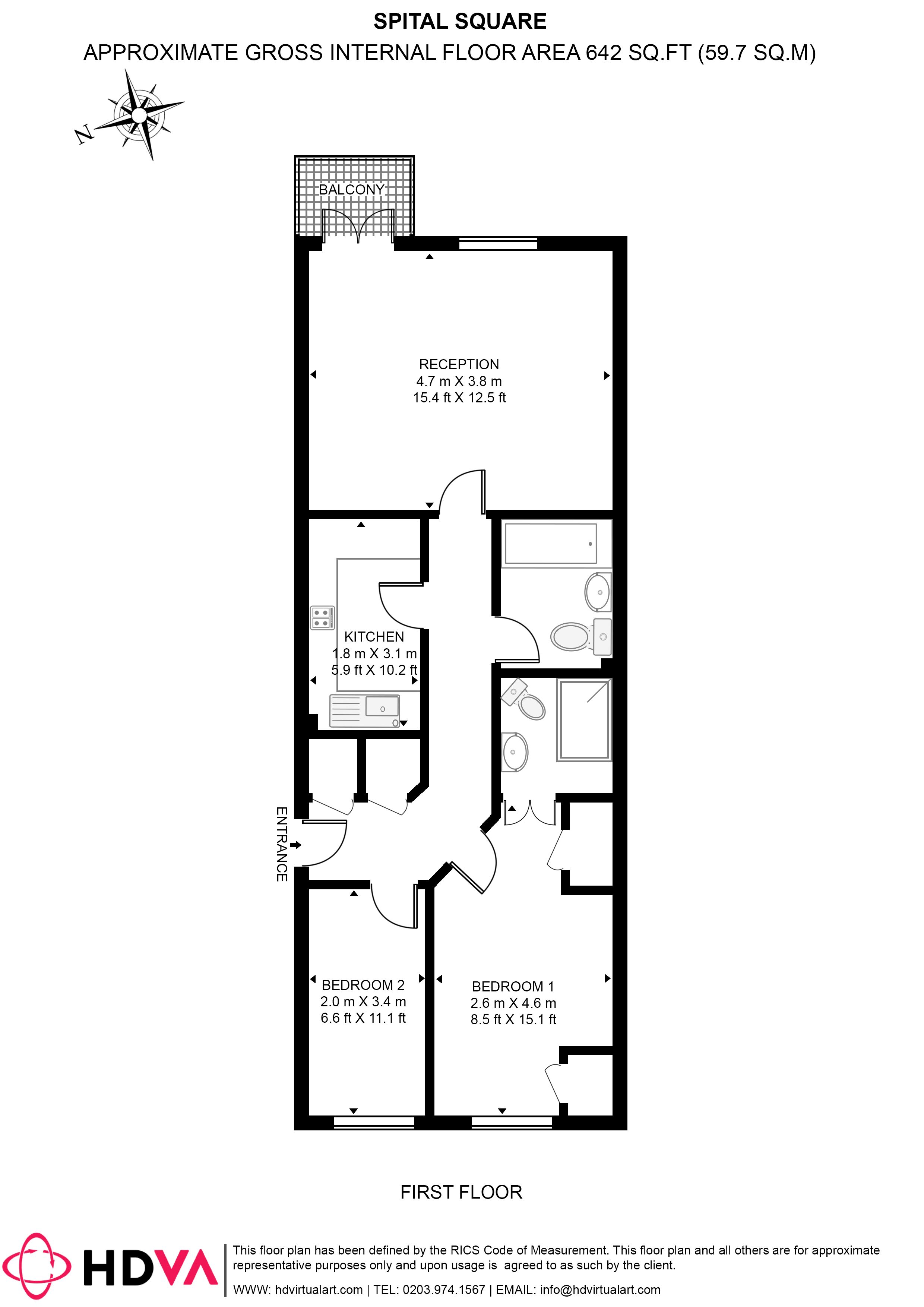 Flat 11, 25, Spital Square, London floorplan