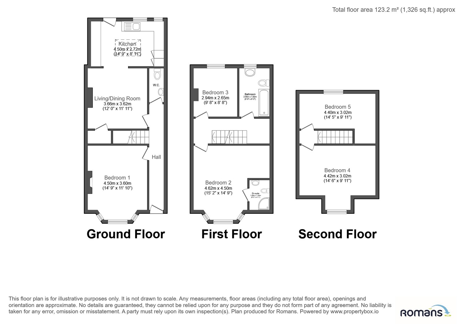 123, Beaufort Road, Bristol floorplan