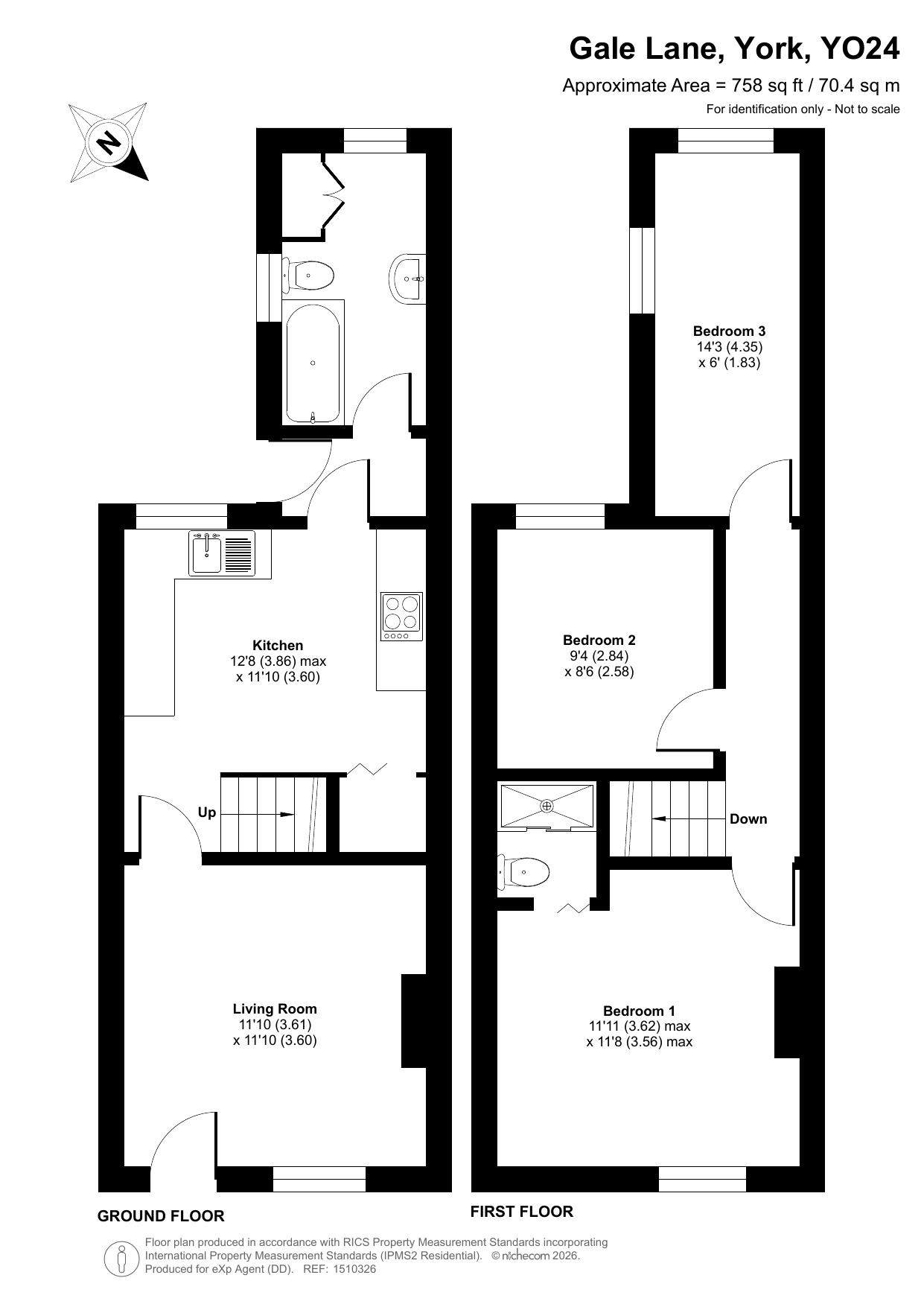 81, Gale Lane, York floorplan
