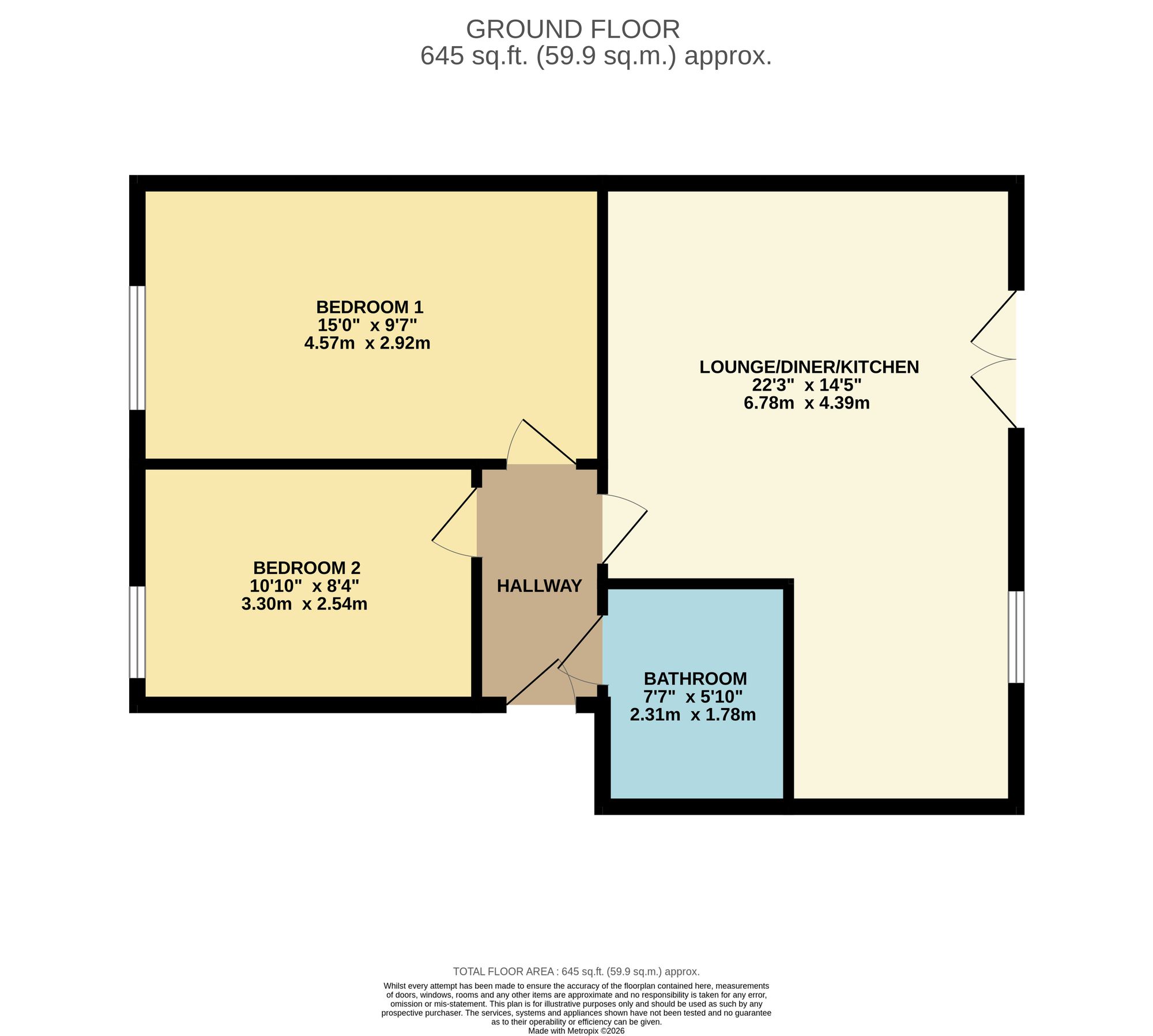9, Danecroft, Bolton floorplan