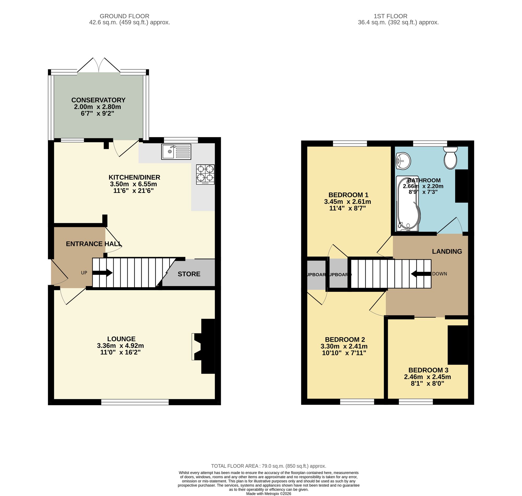22 Cedar Street, Chesterfield floorplan