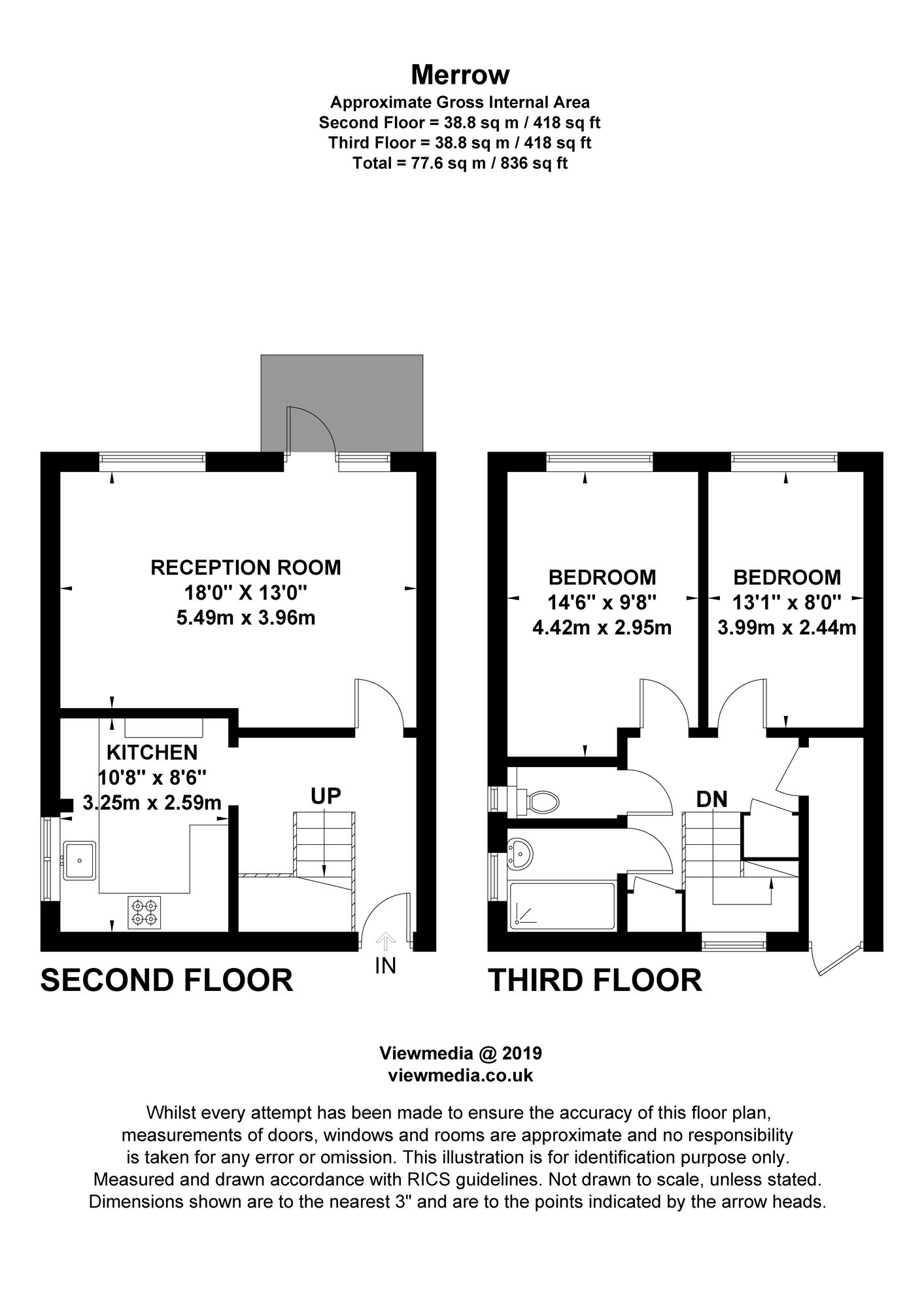 2 Bedrooms Flat for sale in Hobill Walk, Surbiton KT5