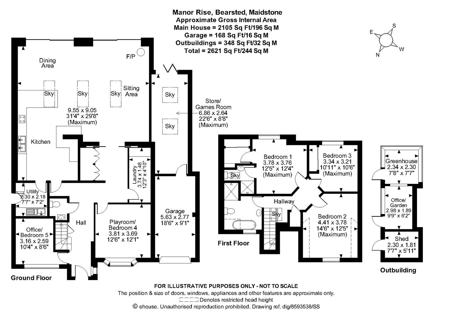 16, Manor Rise, Maidstone floorplan
