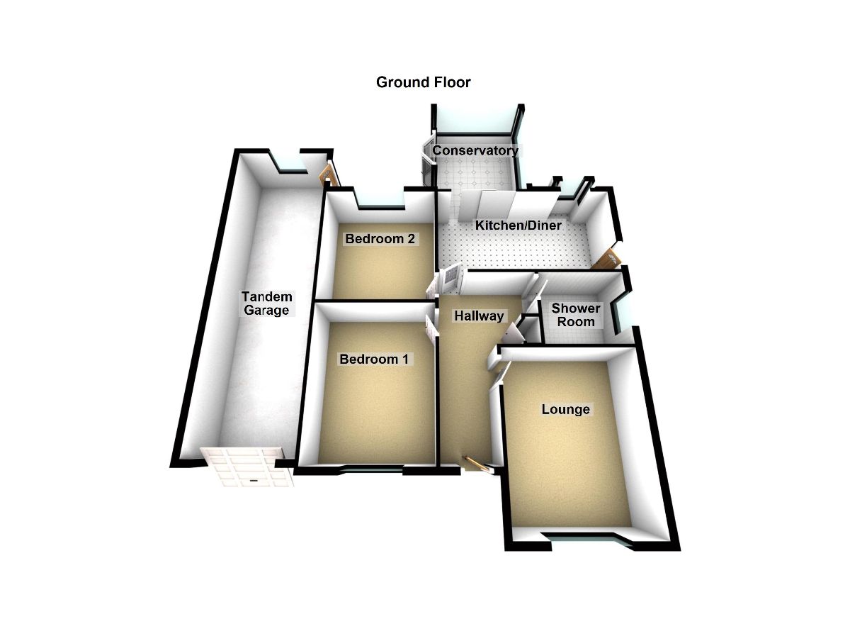 Glen Anne, Halton Road, Nether Kellet, Carnforth LA6, 2 bedroom