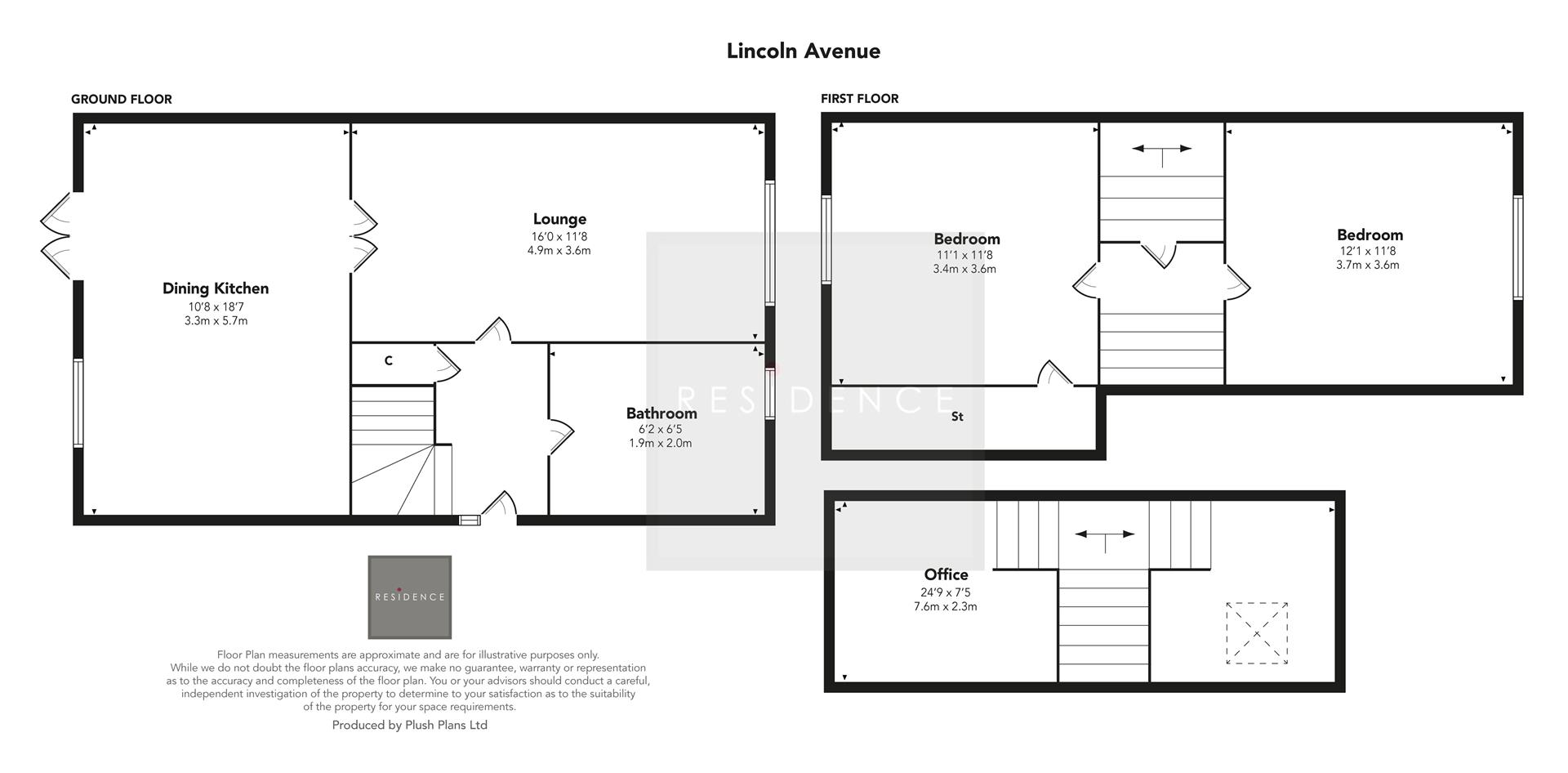 16, Lincoln Avenue, Glasgow floorplan