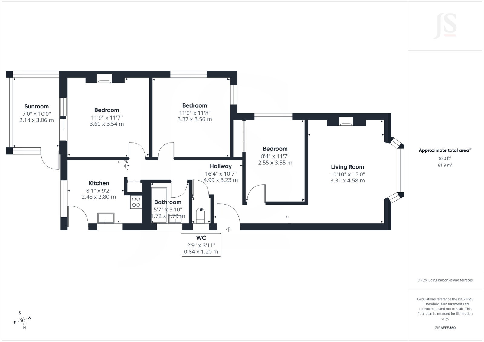 62, Cecil Road, Lancing floorplan
