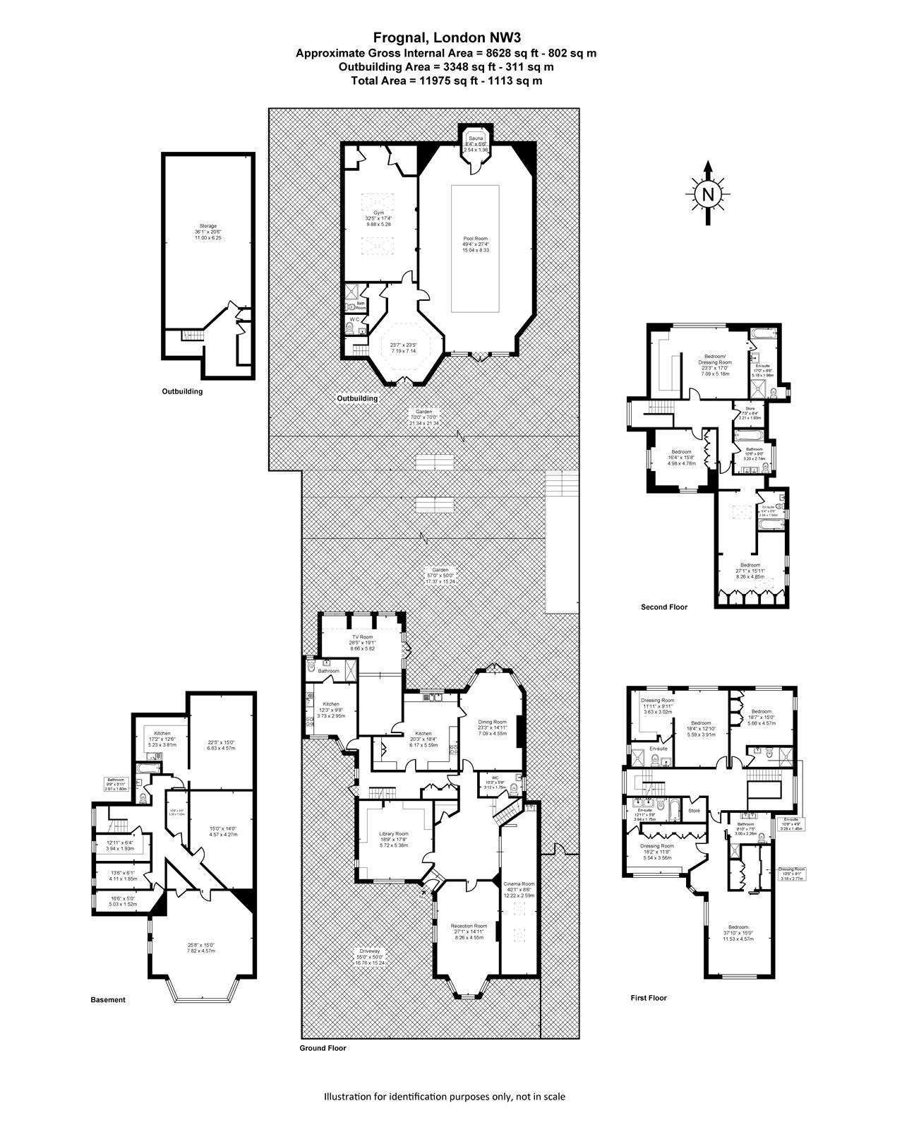 13, Frognal Lane, London floorplan
