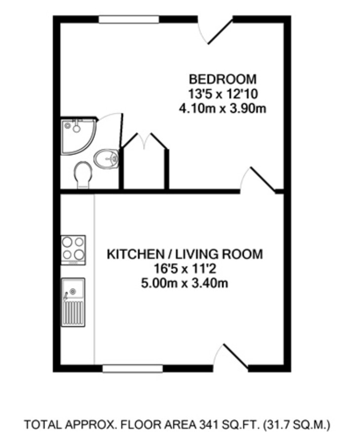 Flat 2, 190, Kings Rd, Reading floorplan
