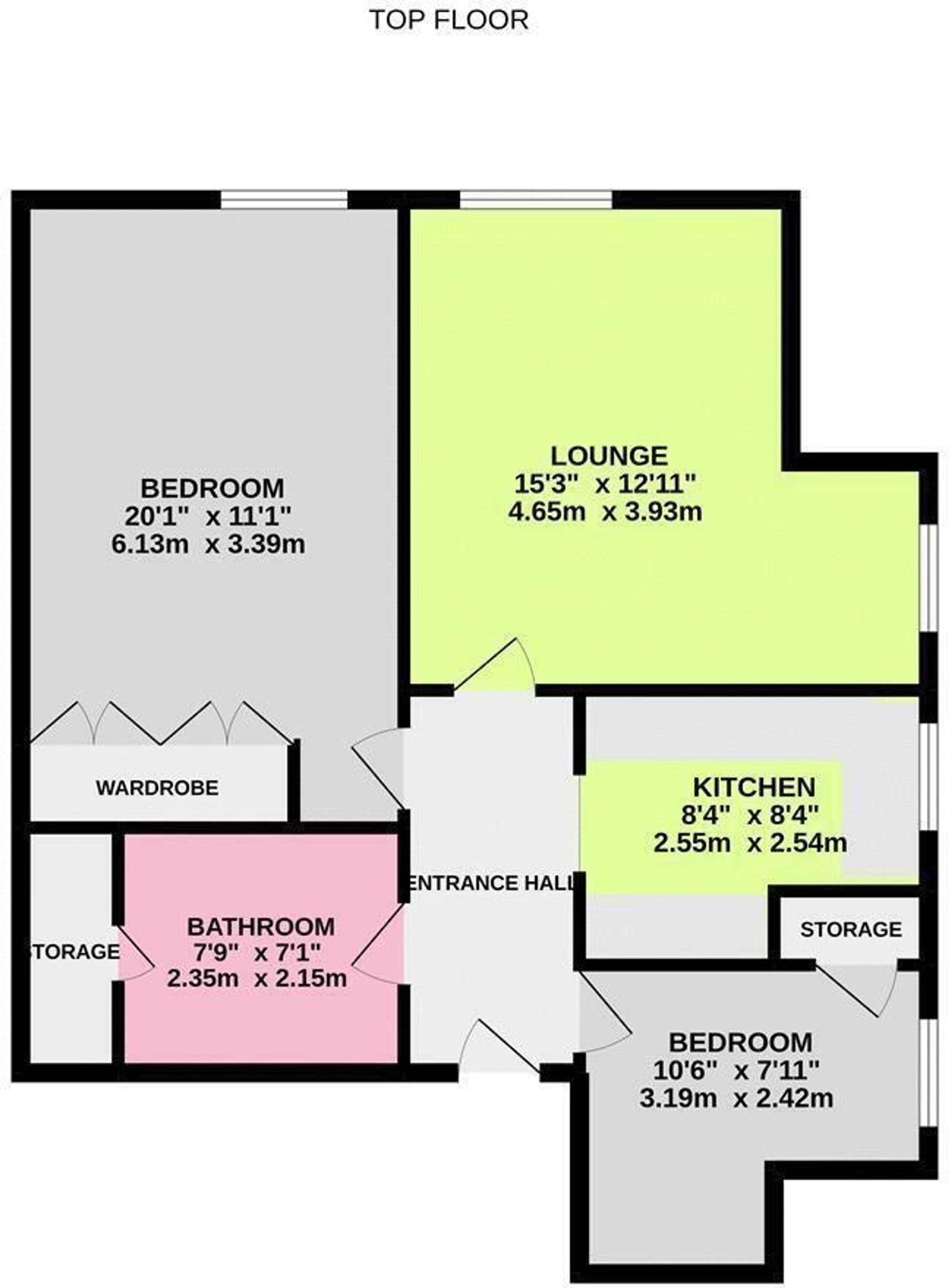 Flat 5, 24 West Avenue, Worthing floorplan