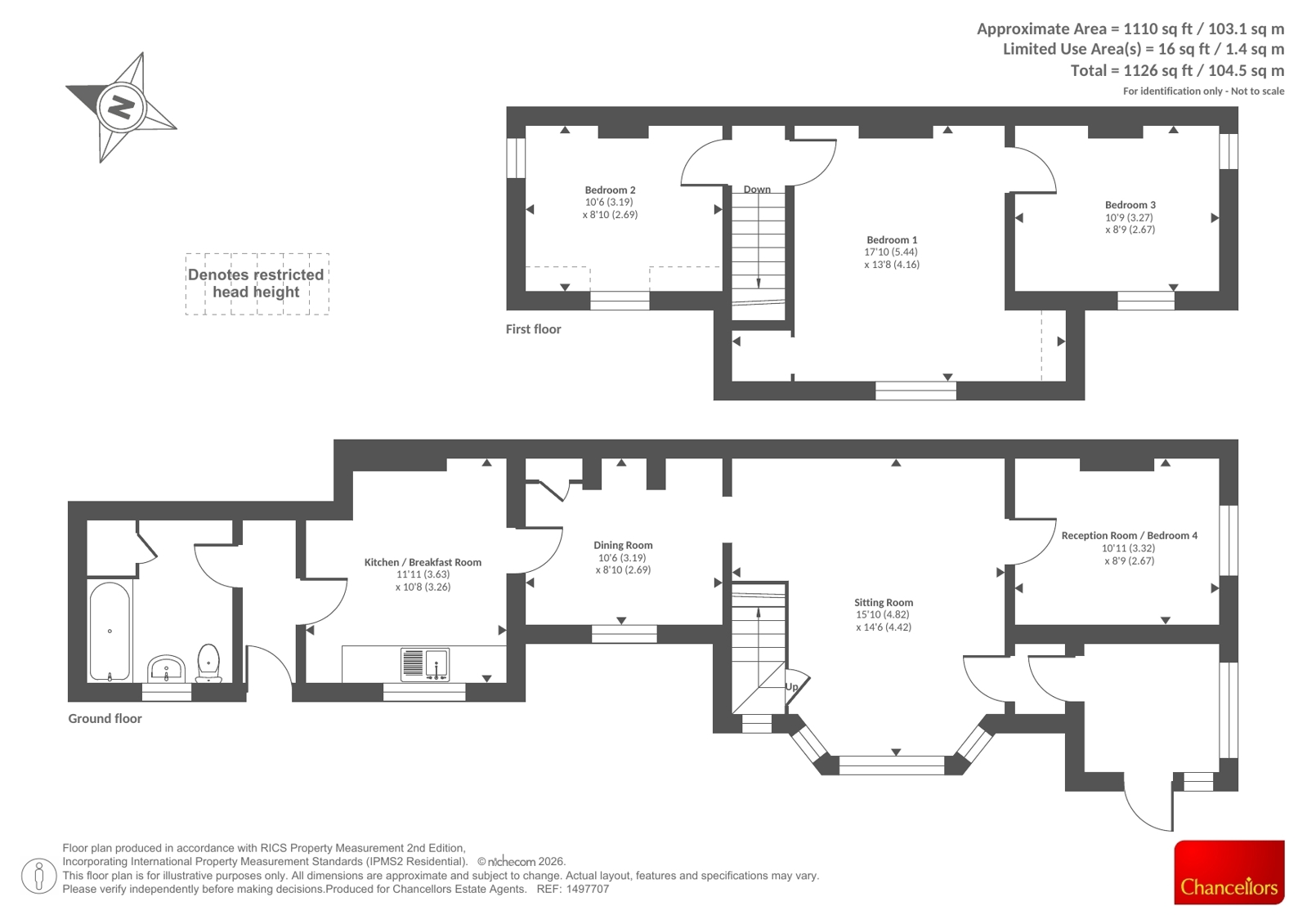 1 The Oaks,, Pirbright Road, Guildford floorplan