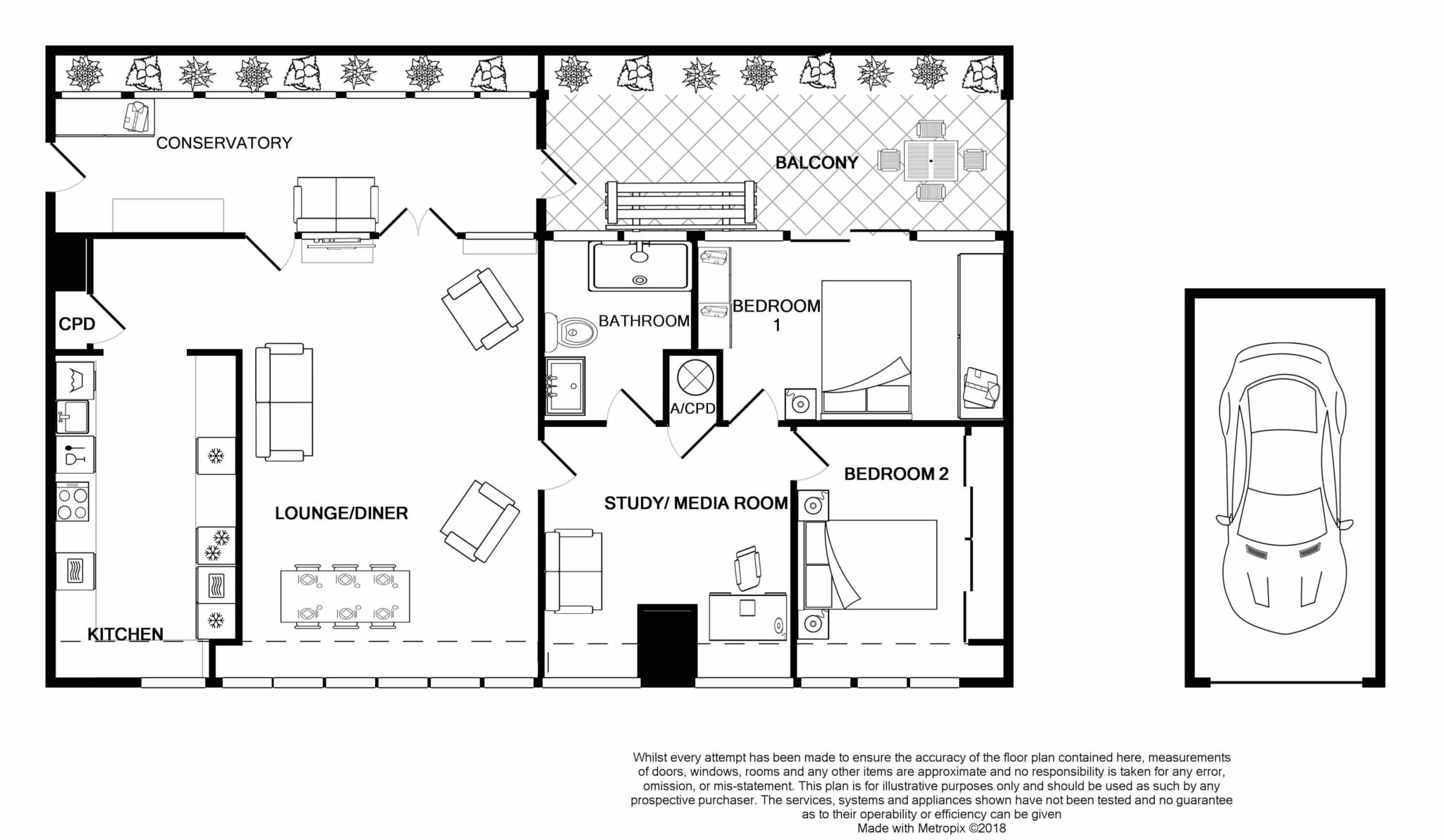 2 Bedrooms Flat for sale in North Row, Milton Keynes MK9