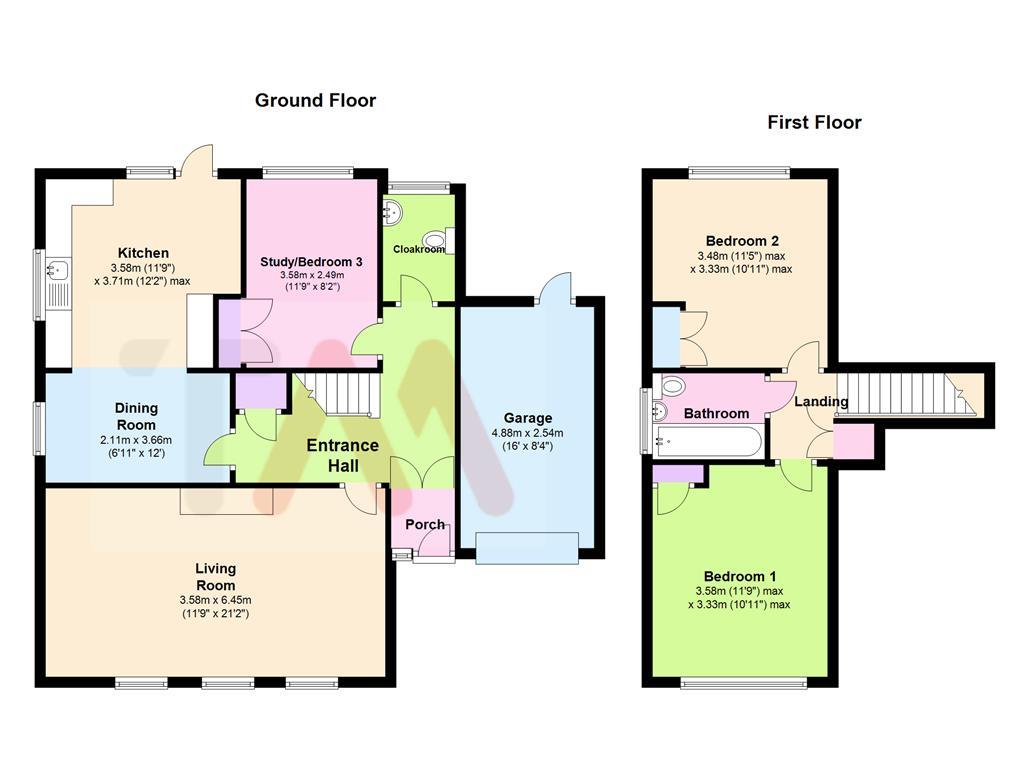 Church Road, Great Stukeley, Huntingdon PE28, 3 bedroom property for