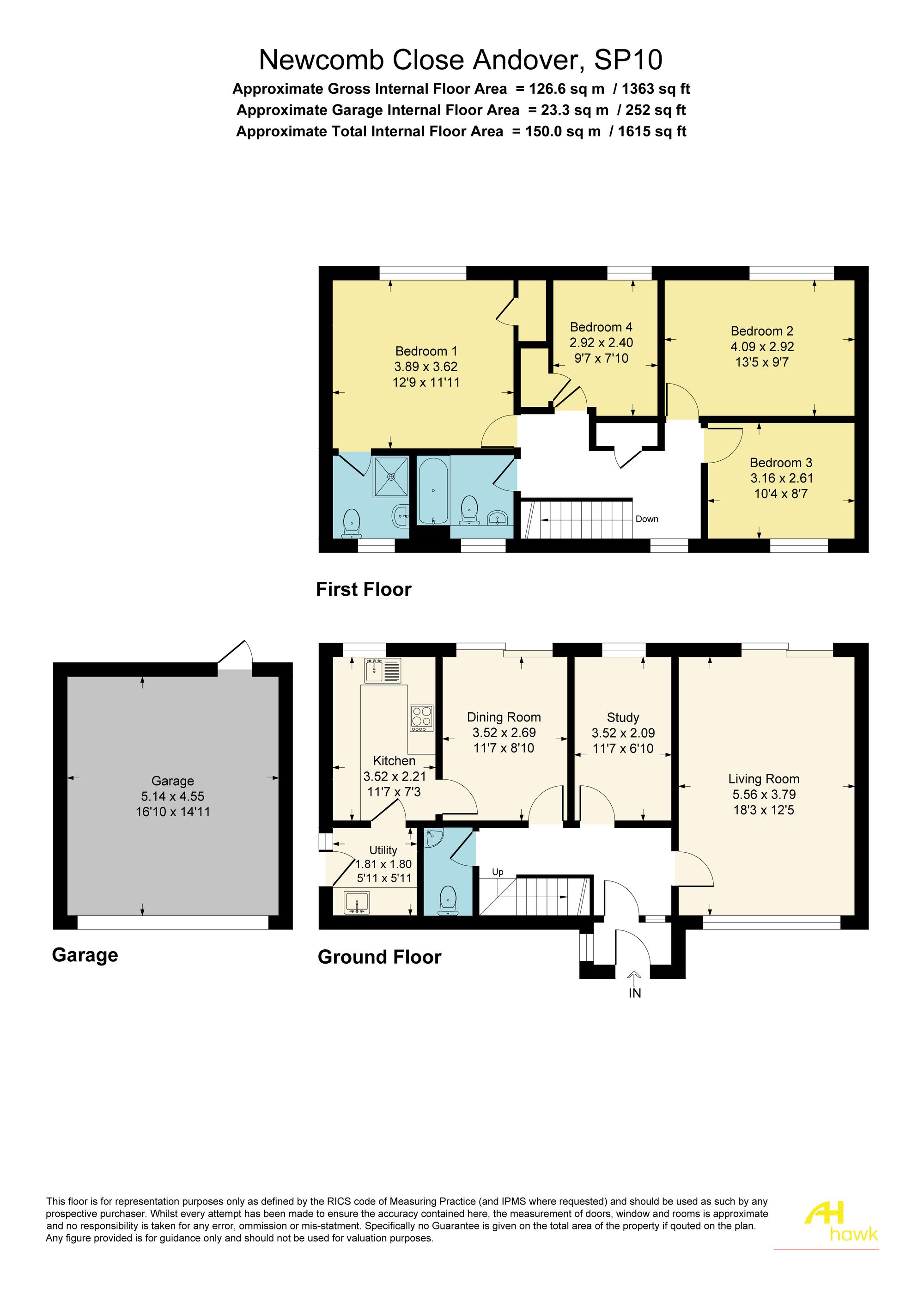 21 Newcomb Close, Andover floorplan