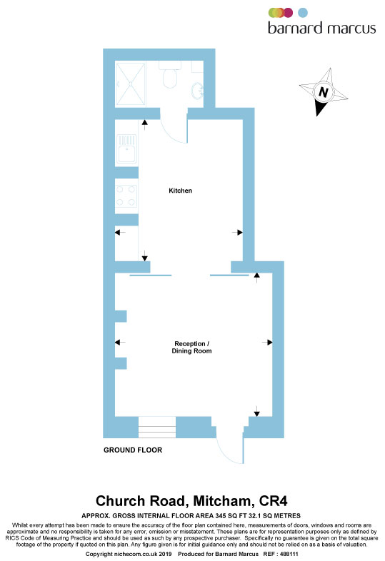 1 Bedrooms Studio for sale in Church Road, Mitcham CR4