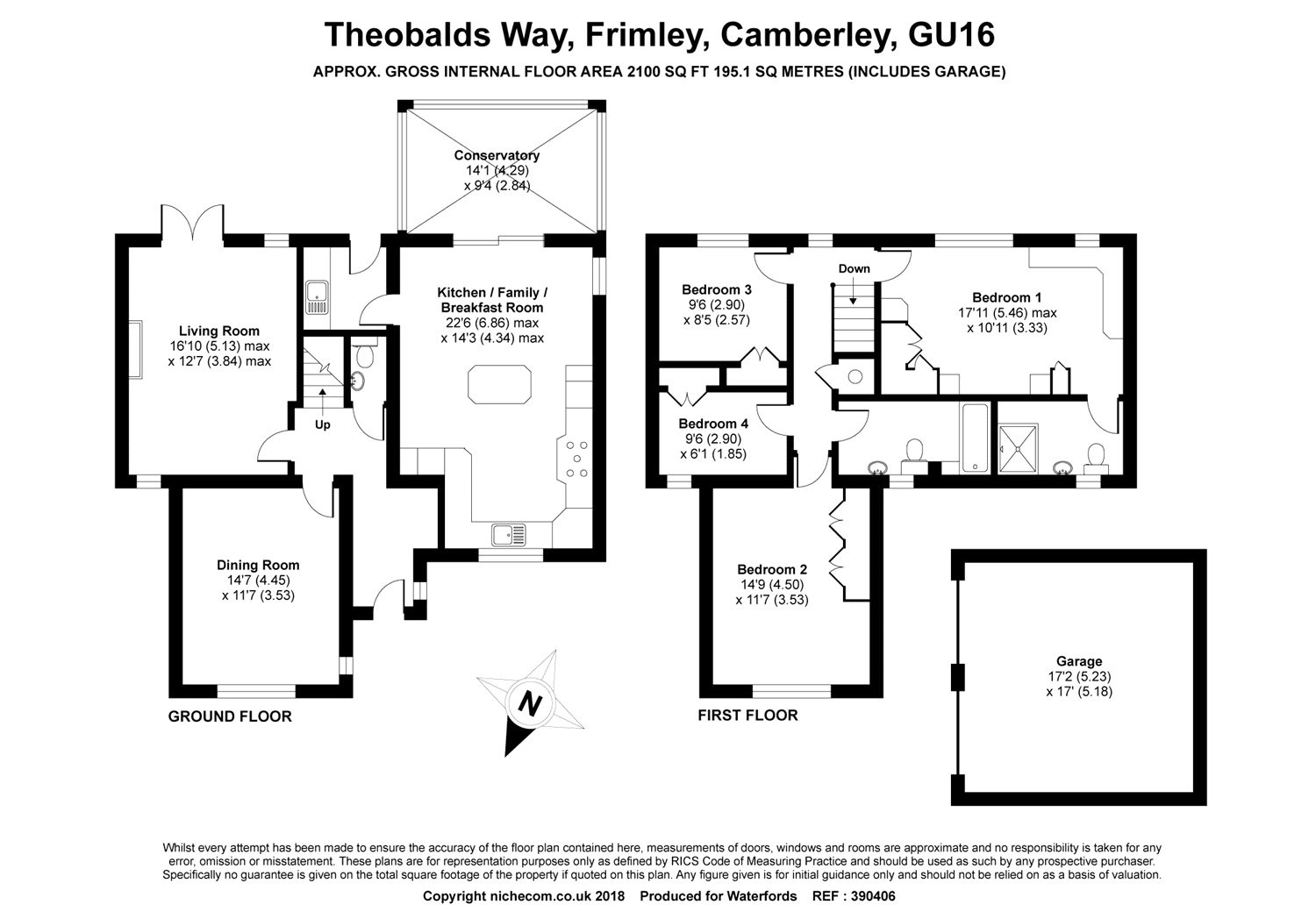 4 Bedrooms Detached house for sale in Theobalds Way, Frimley, Camberley, Surrey GU16