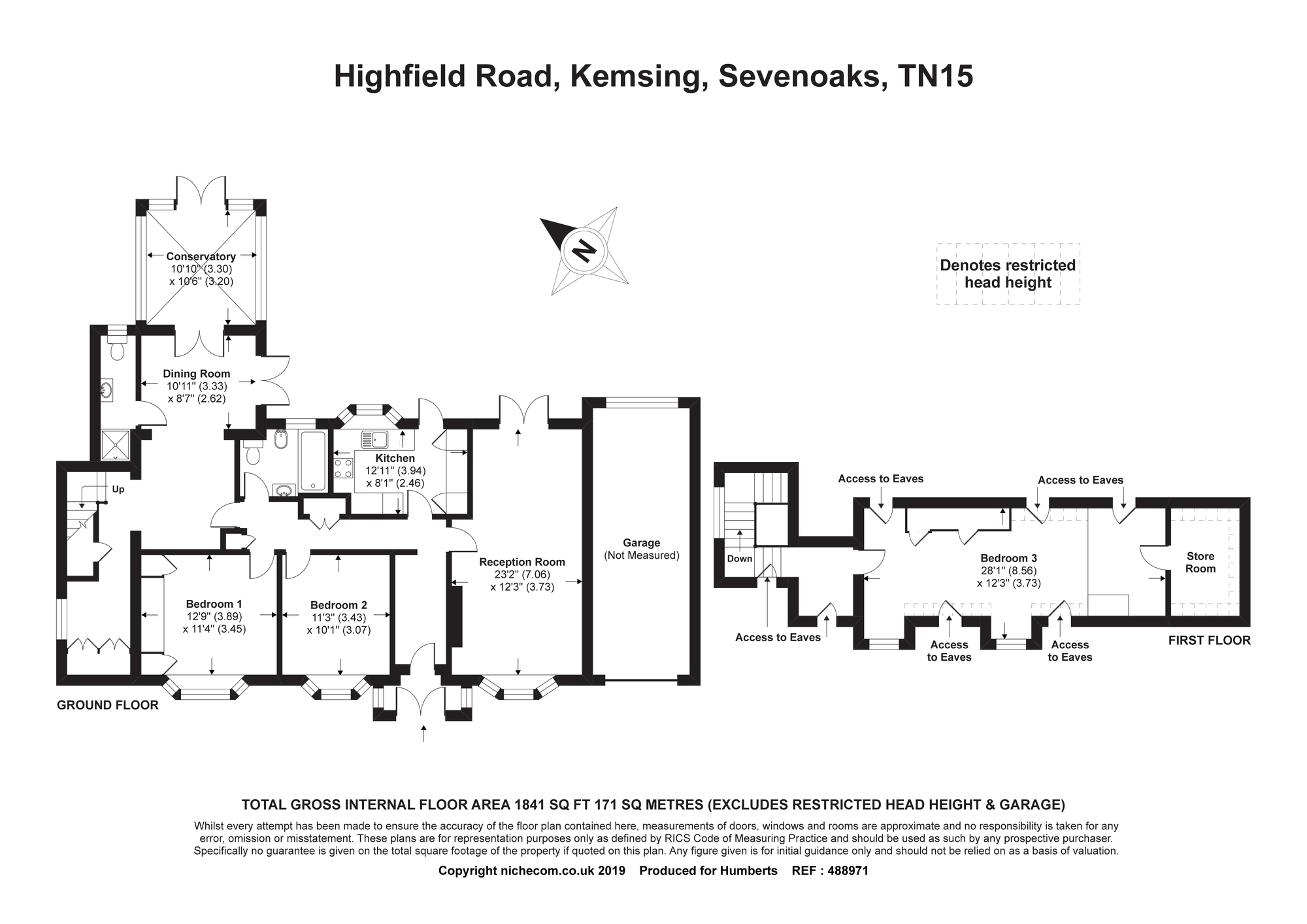 3 Bedrooms Bungalow for sale in Highfield Road, Kemsing, Sevenoaks, Kent TN15