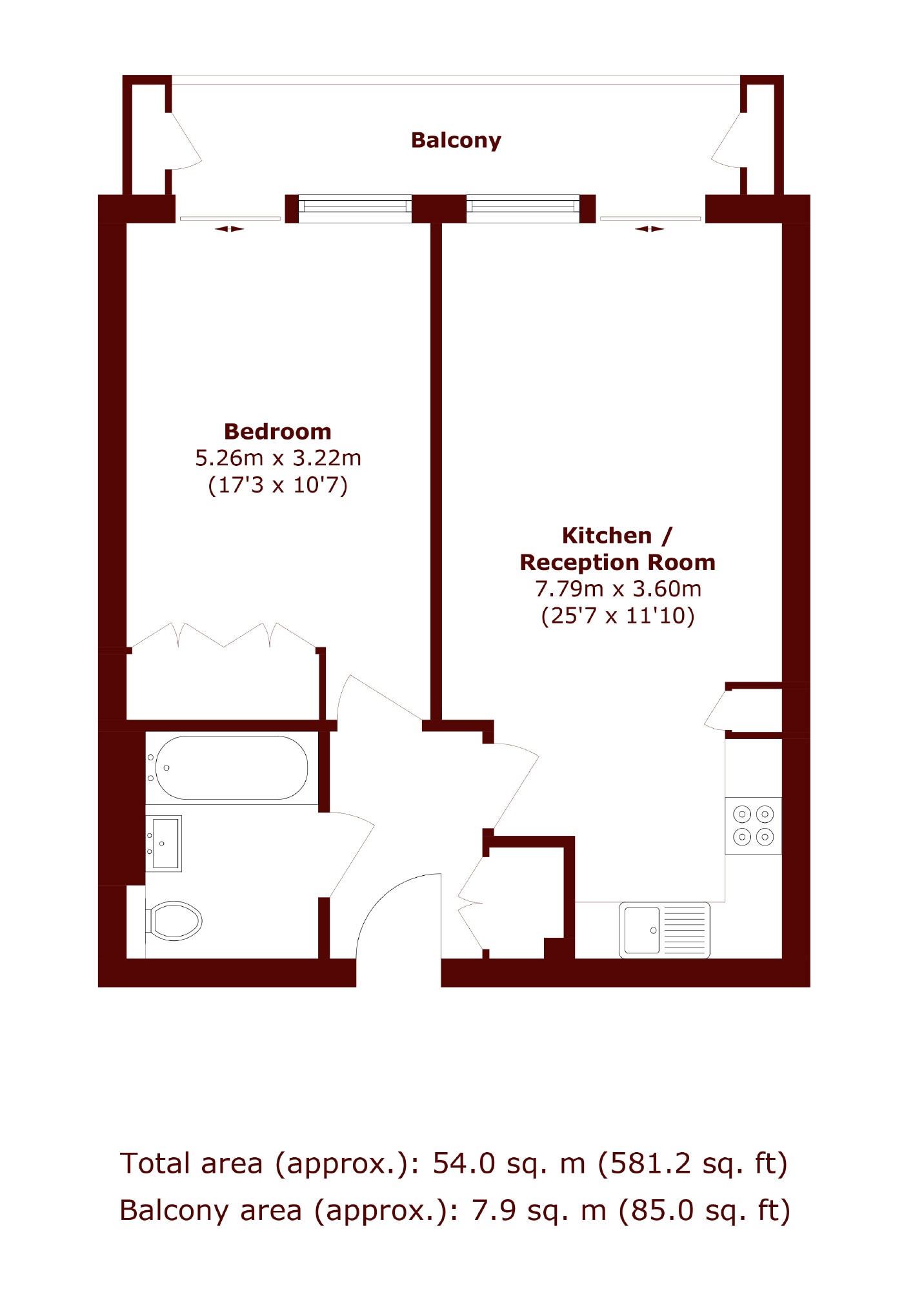 8 Hoopers Yard, Kimberley Road, London floorplan
