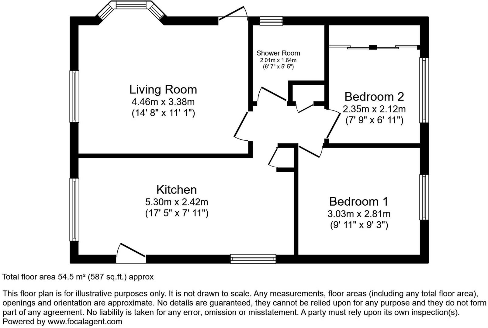 94 Sunnyhaven Park, Llandrindod Wells floorplan