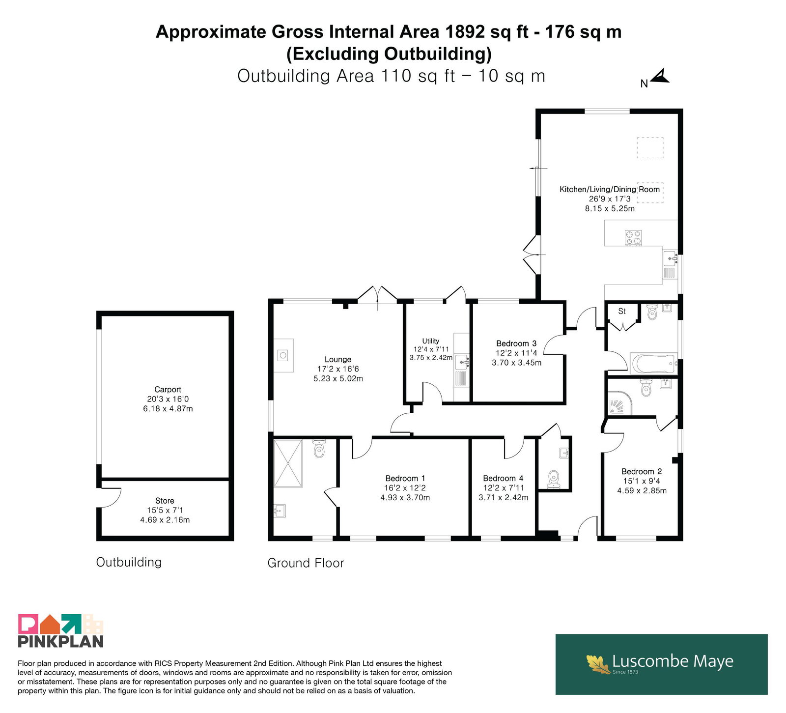 The Lodge, Diptford floorplan
