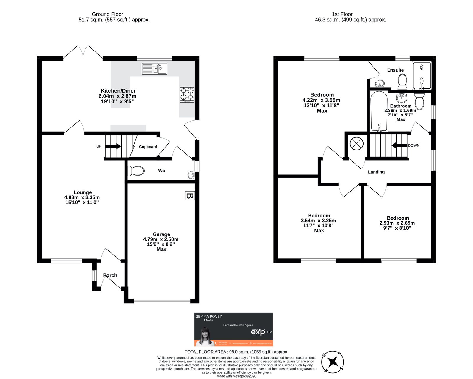 83, Lakeside Way, Ebbw Vale floorplan
