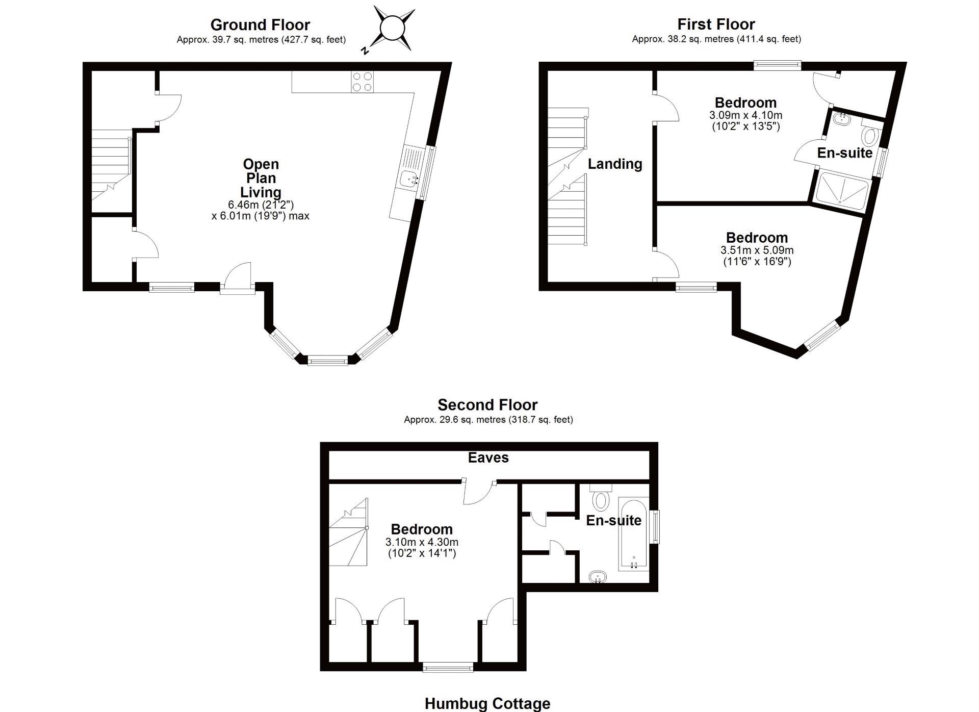 Humbug Cottage, 11 Bull Ring, Much Wenlock floorplan